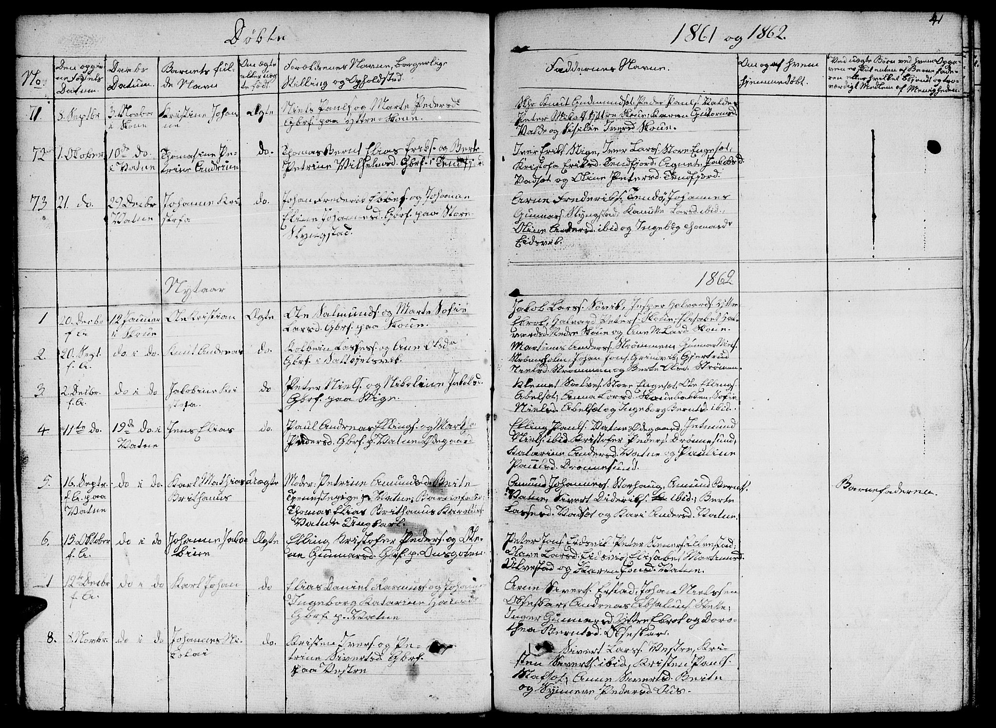 Ministerialprotokoller, klokkerbøker og fødselsregistre - Møre og Romsdal, SAT/A-1454/524/L0363: Parish register (copy) no. 524C04, 1855-1864, p. 41