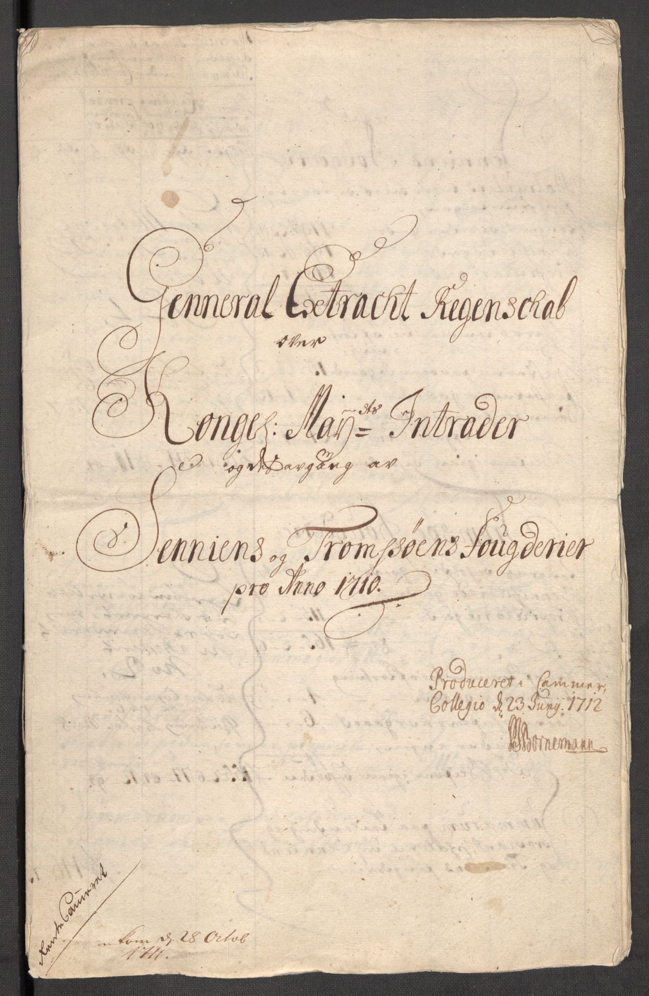 Rentekammeret inntil 1814, Reviderte regnskaper, Fogderegnskap, RA/EA-4092/R68/L4757: Fogderegnskap Senja og Troms, 1708-1710, p. 225