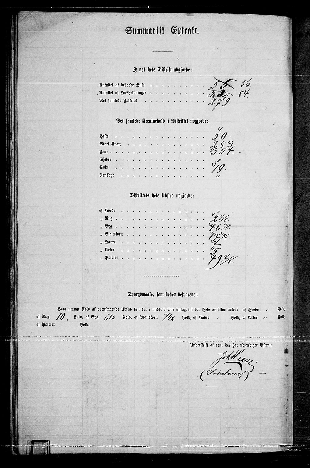 RA, 1865 census for Rendalen, 1865, p. 82