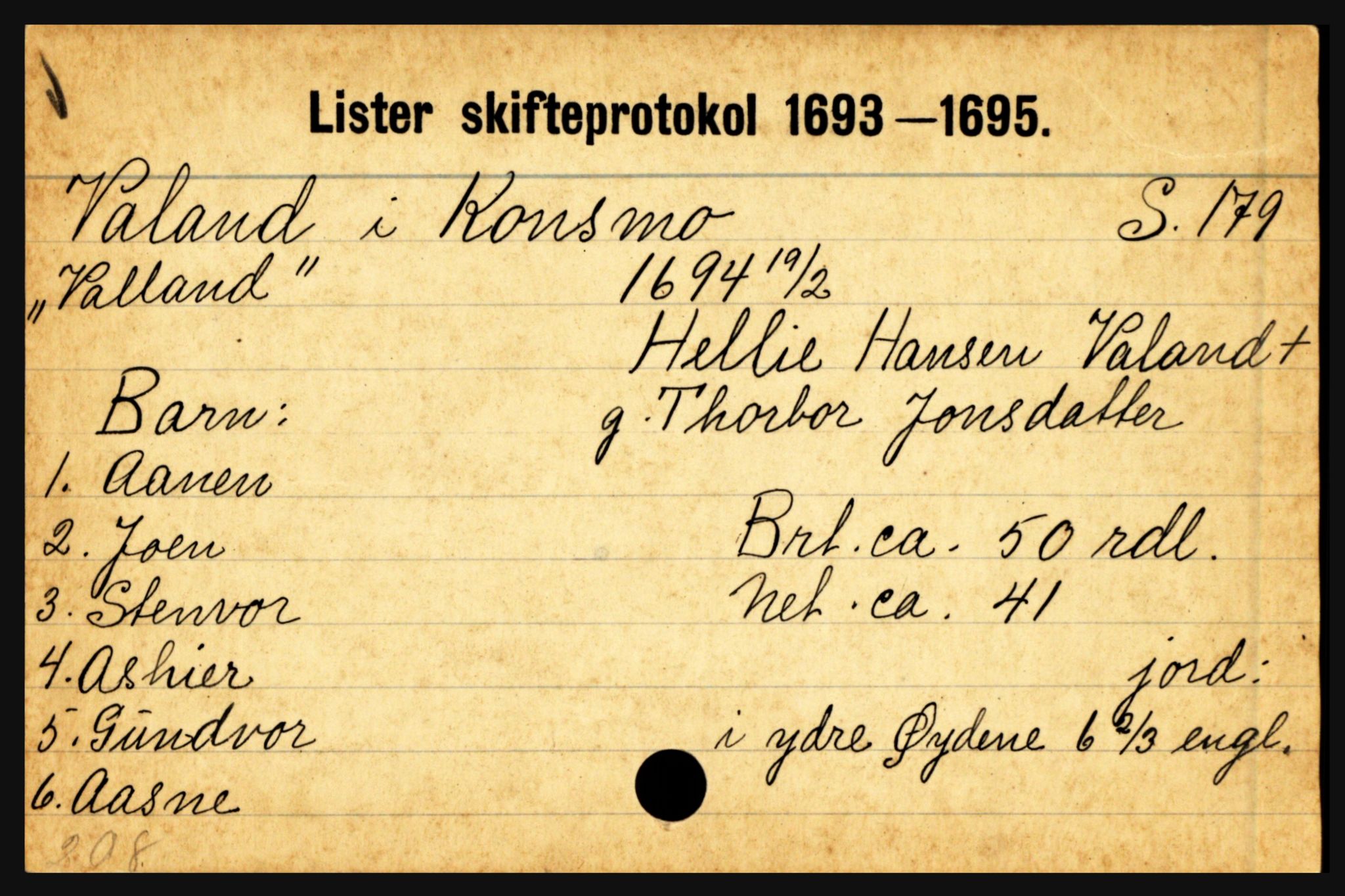 Lister sorenskriveri, AV/SAK-1221-0003/H, p. 40809