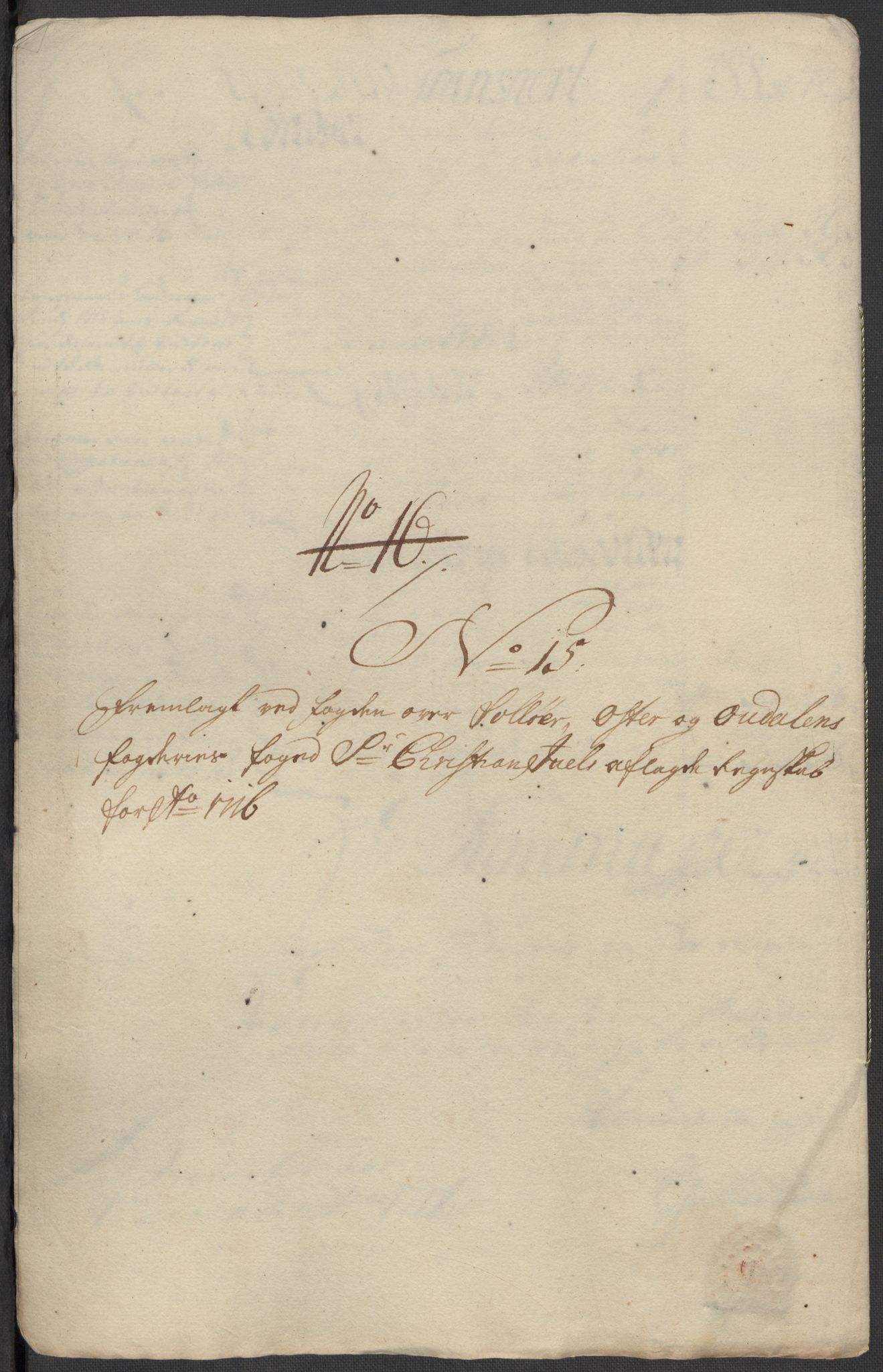 Rentekammeret inntil 1814, Reviderte regnskaper, Fogderegnskap, RA/EA-4092/R13/L0855: Fogderegnskap Solør, Odal og Østerdal, 1716, p. 265