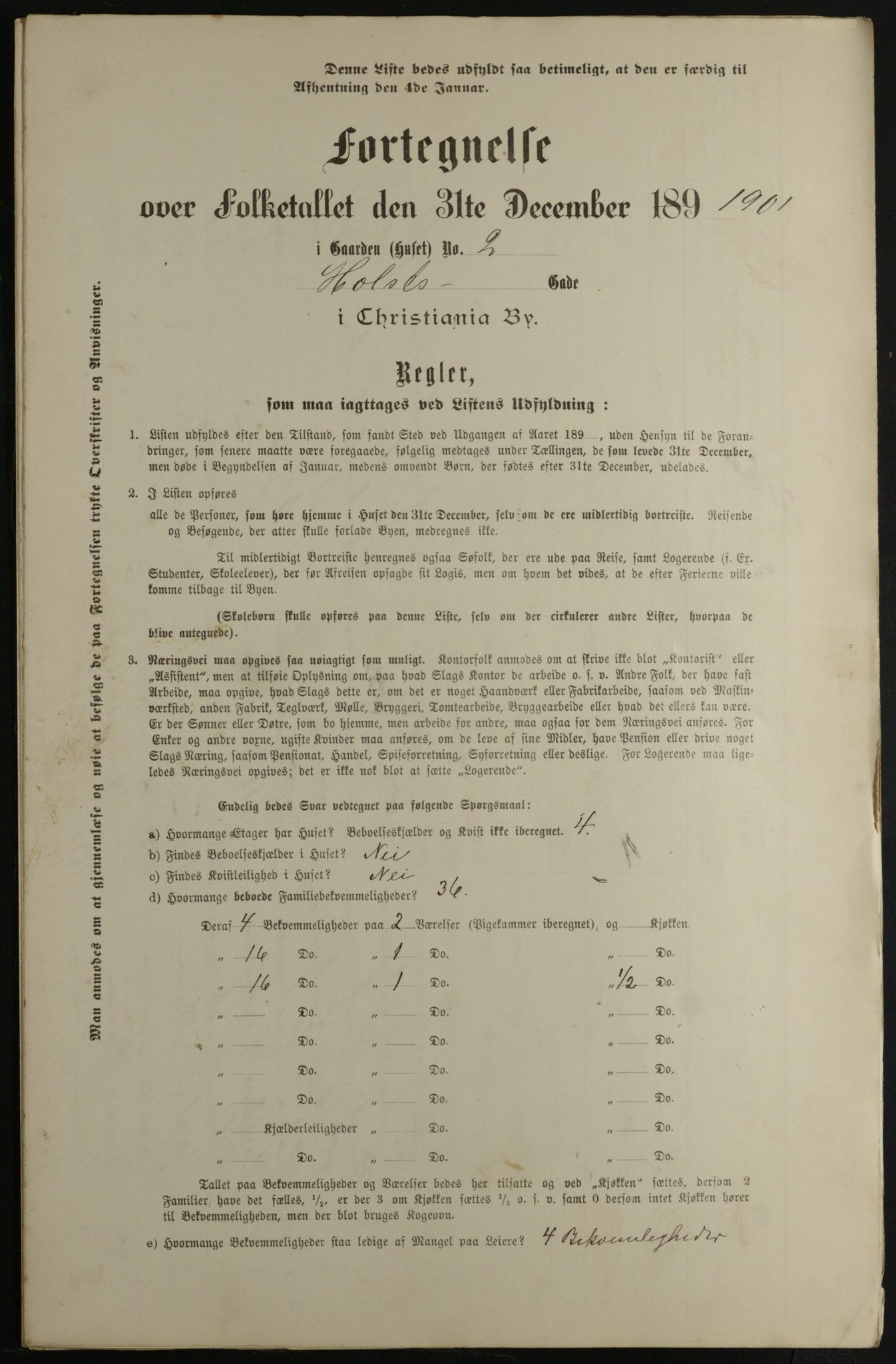 OBA, Municipal Census 1901 for Kristiania, 1901, p. 6459