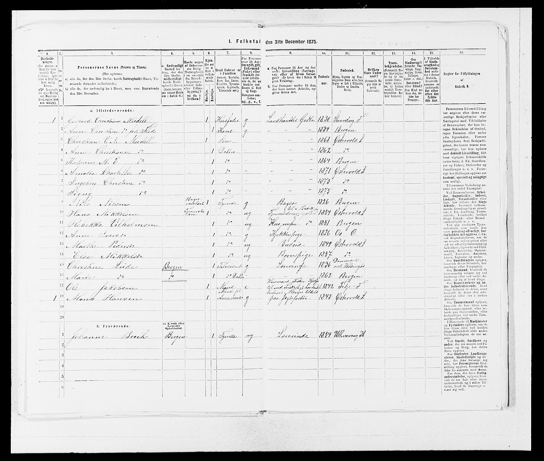 SAB, 1875 census for 1245P Sund, 1875, p. 817