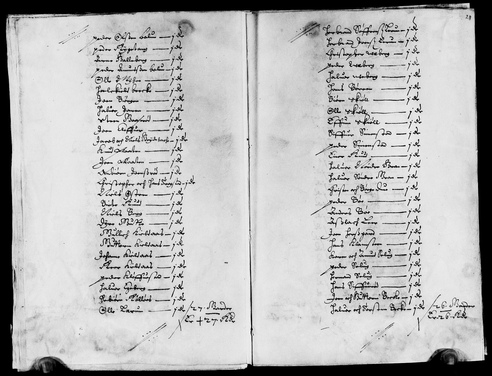 Rentekammeret inntil 1814, Reviderte regnskaper, Lensregnskaper, AV/RA-EA-5023/R/Rb/Rbo/L0027: Tønsberg len, 1645-1647