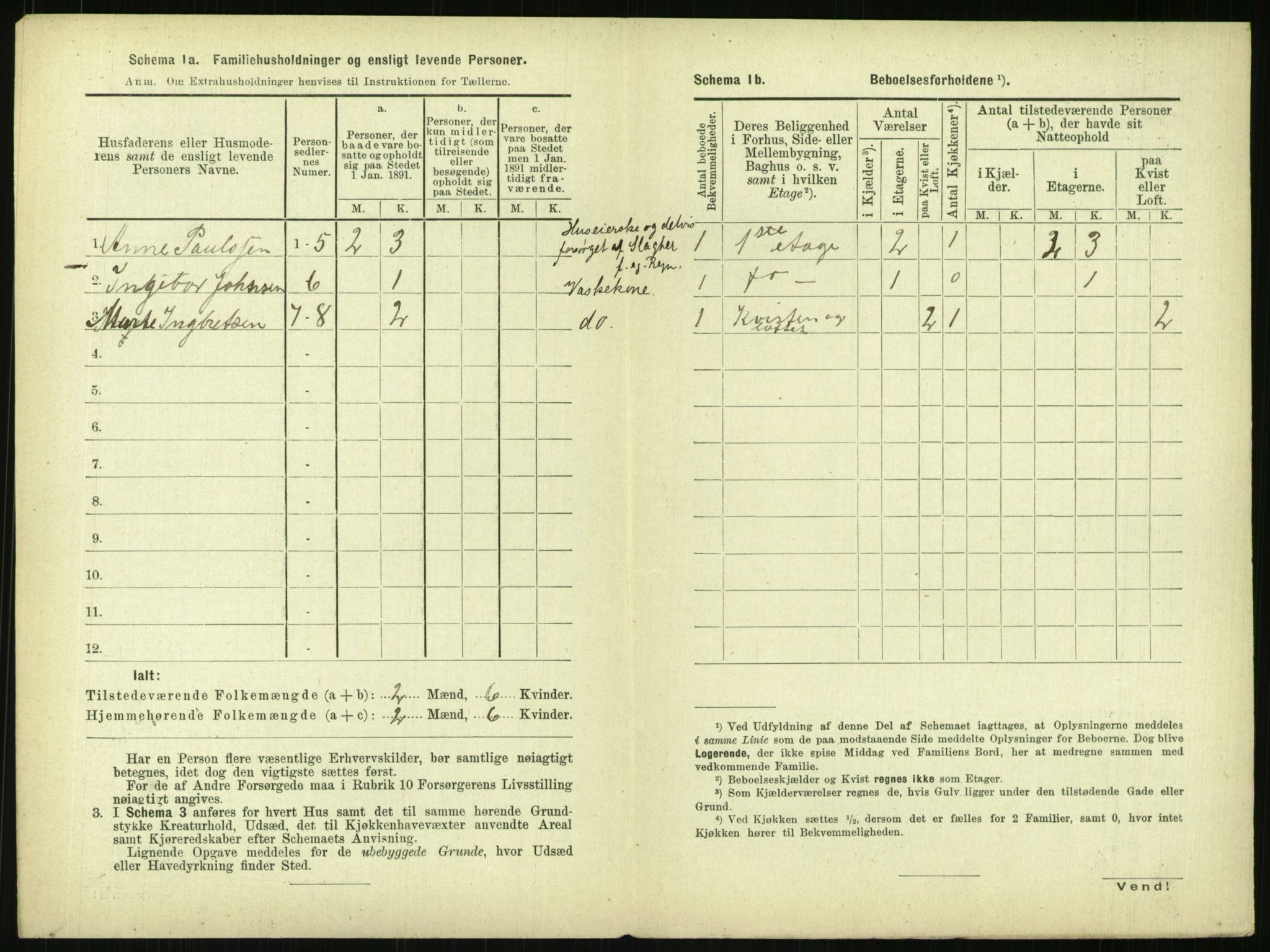 RA, 1891 census for 0806 Skien, 1891, p. 1613