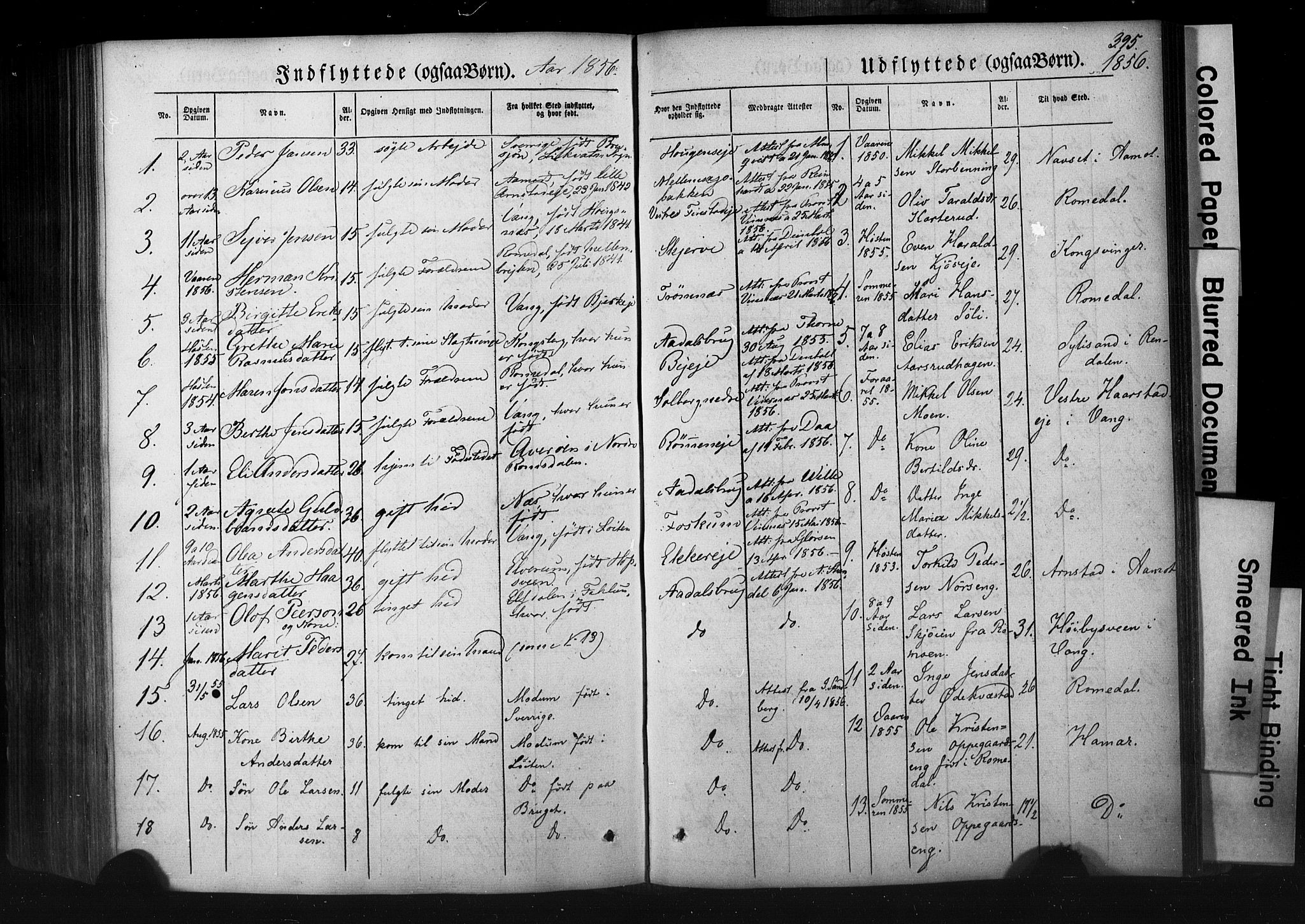 Løten prestekontor, AV/SAH-PREST-022/K/Ka/L0007: Parish register (official) no. 7, 1850-1859, p. 395