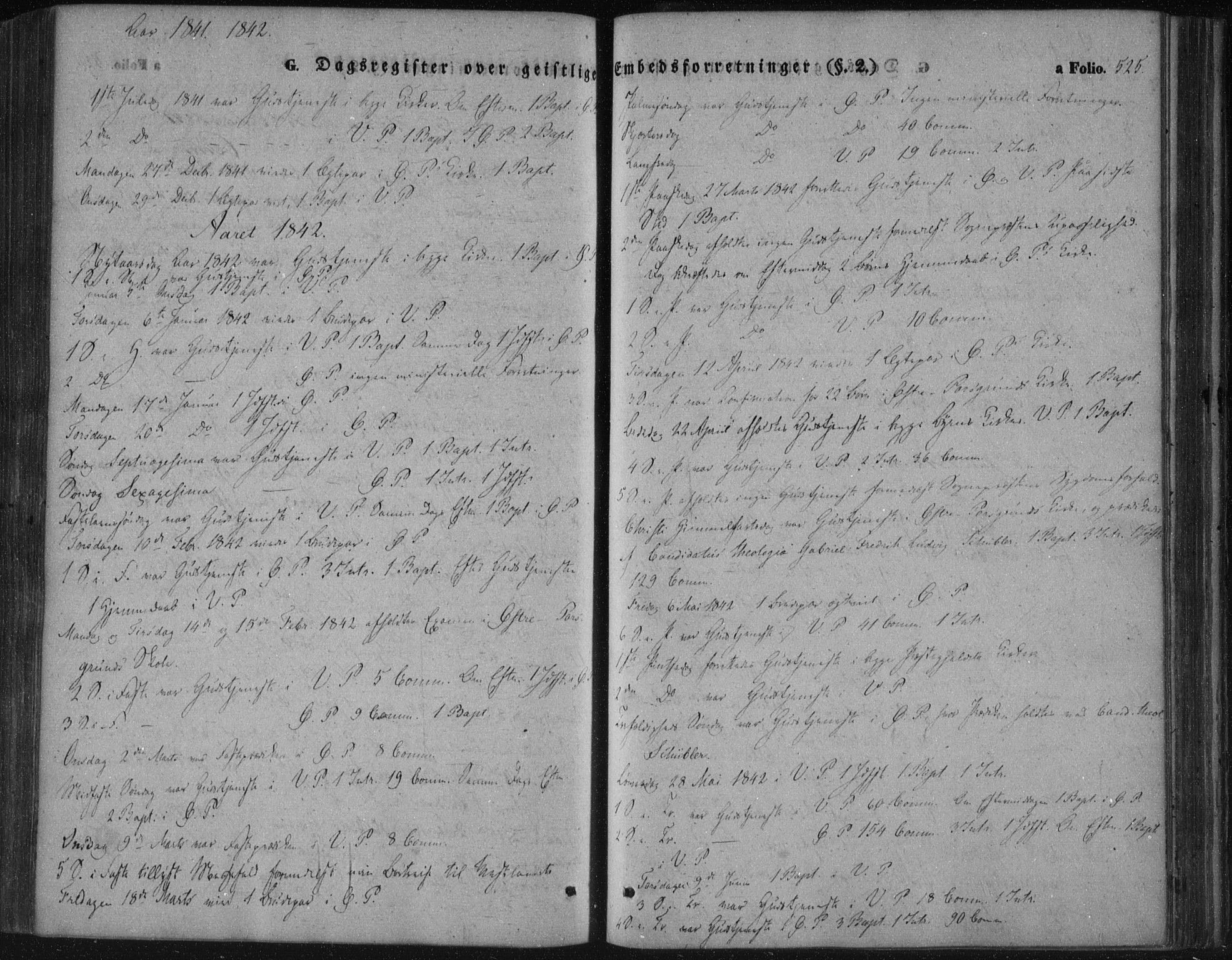 Porsgrunn kirkebøker , SAKO/A-104/F/Fa/L0006: Parish register (official) no. 6, 1841-1857, p. 525