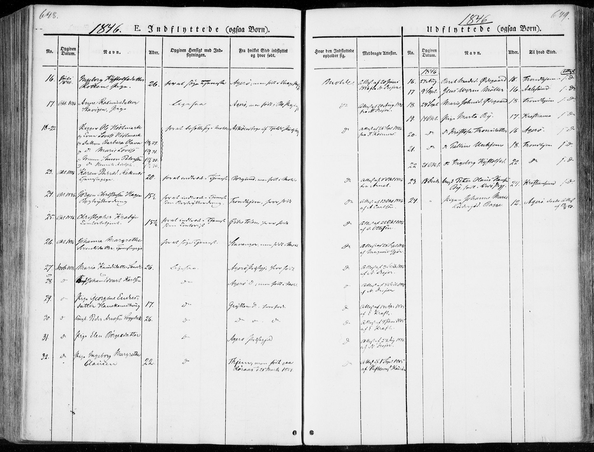 Ministerialprotokoller, klokkerbøker og fødselsregistre - Møre og Romsdal, AV/SAT-A-1454/558/L0689: Parish register (official) no. 558A03, 1843-1872, p. 648-649