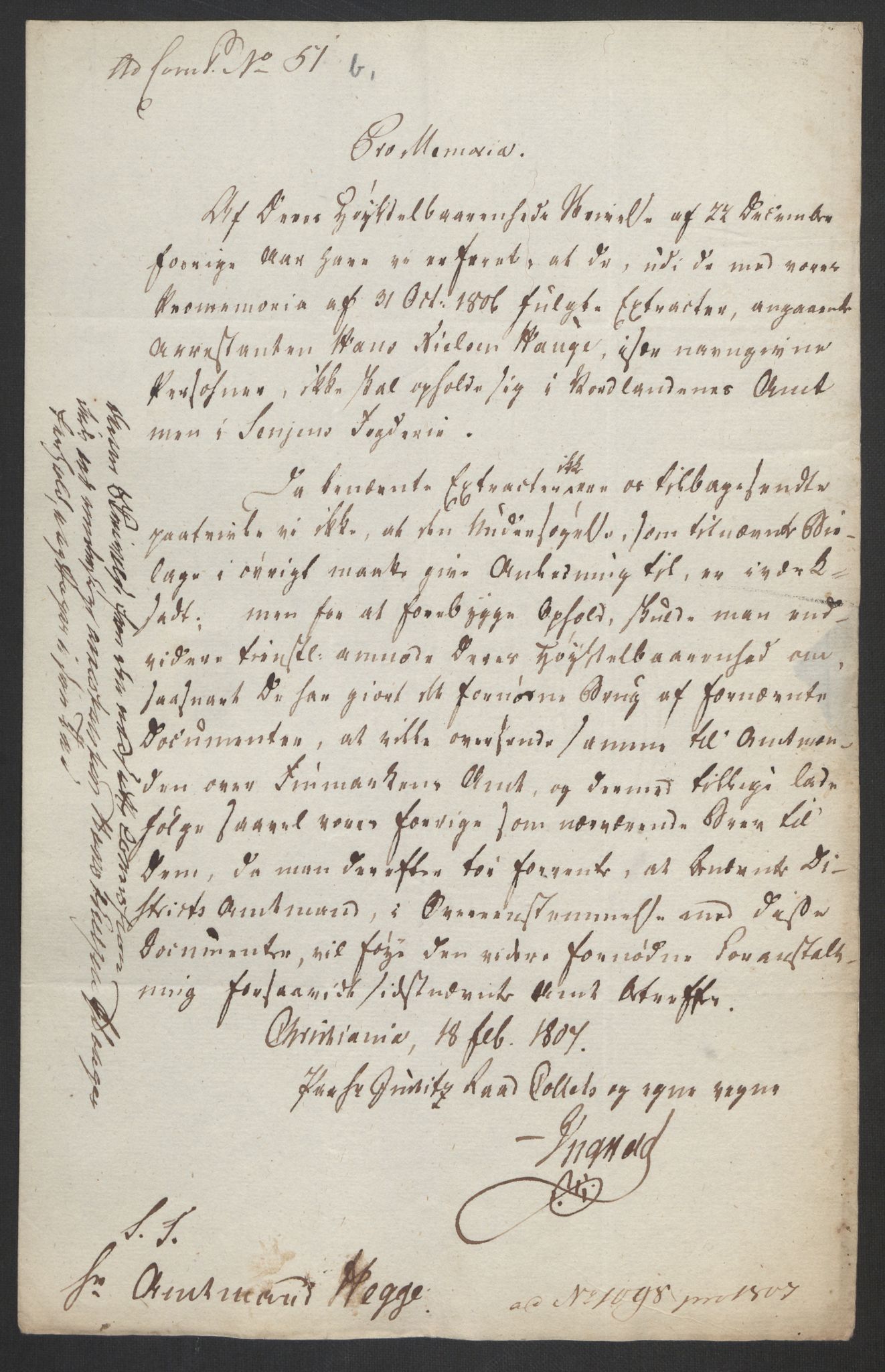 Justisdepartementet, Kommisjon i saken mot Hans Nielsen Hauge 1804, AV/RA-S-1151/D/L0005: Hans Nielsen Hauges sak, 1813, p. 343