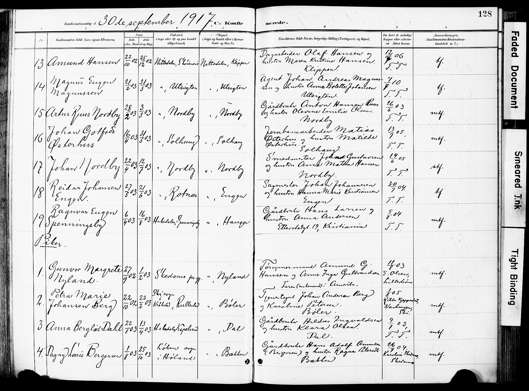 Nittedal prestekontor Kirkebøker, SAO/A-10365a/F/Fa/L0008: Parish register (official) no. I 8, 1902-1926, p. 128