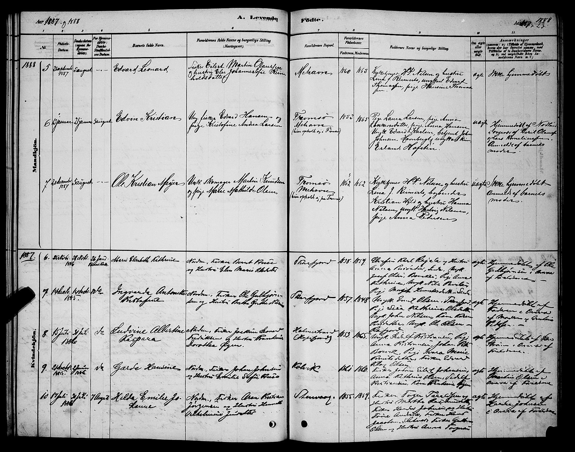 Tana sokneprestkontor, SATØ/S-1334/H/Hb/L0005klokker: Parish register (copy) no. 5, 1878-1891, p. 23