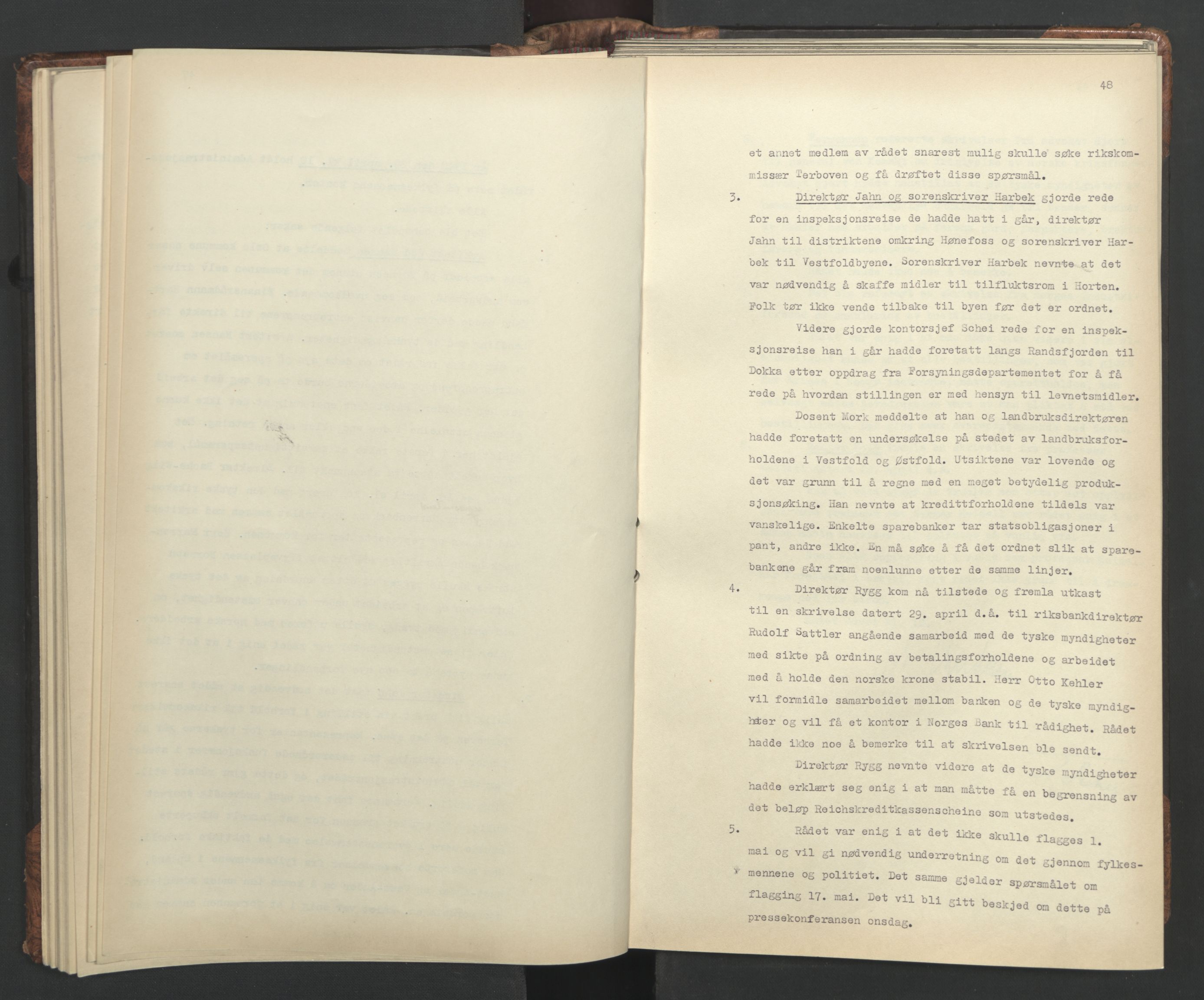 Administrasjonsrådet, AV/RA-S-1004/A/L0001: Møteprotokoll med tillegg 15/4-25/9, 1940, p. 48