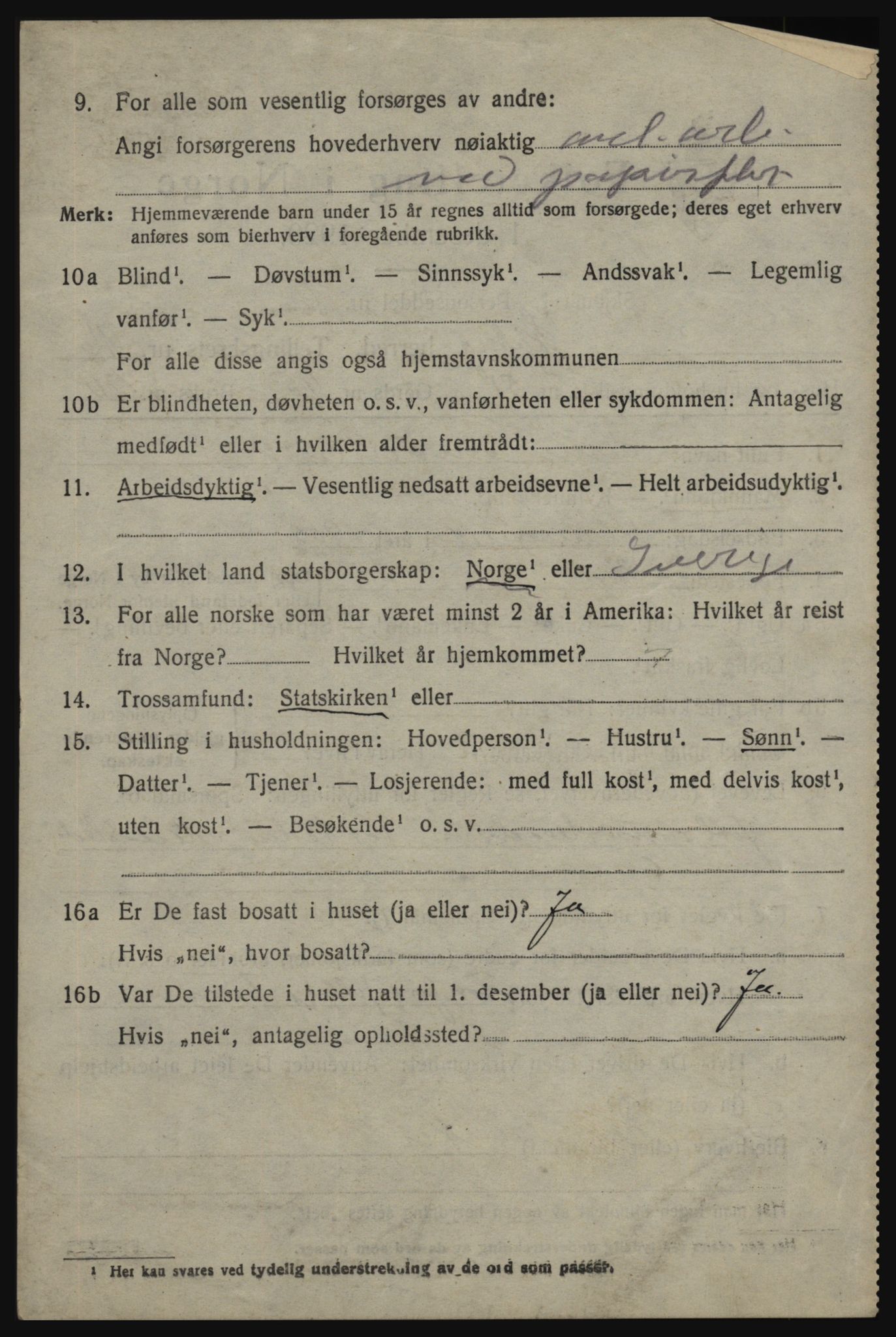 SAO, 1920 census for Skjeberg, 1920, p. 15598