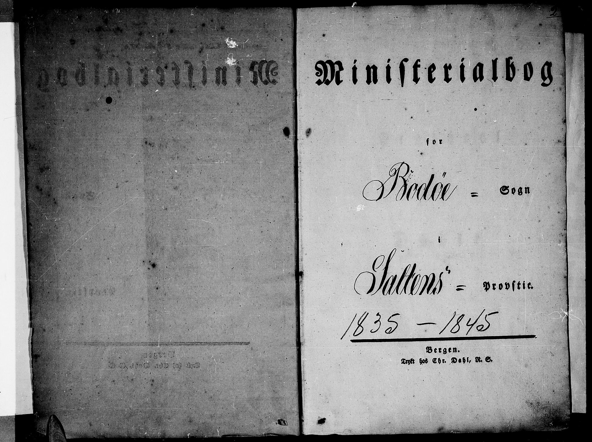 Ministerialprotokoller, klokkerbøker og fødselsregistre - Nordland, SAT/A-1459/801/L0006: Parish register (official) no. 801A06, 1834-1845, p. 2