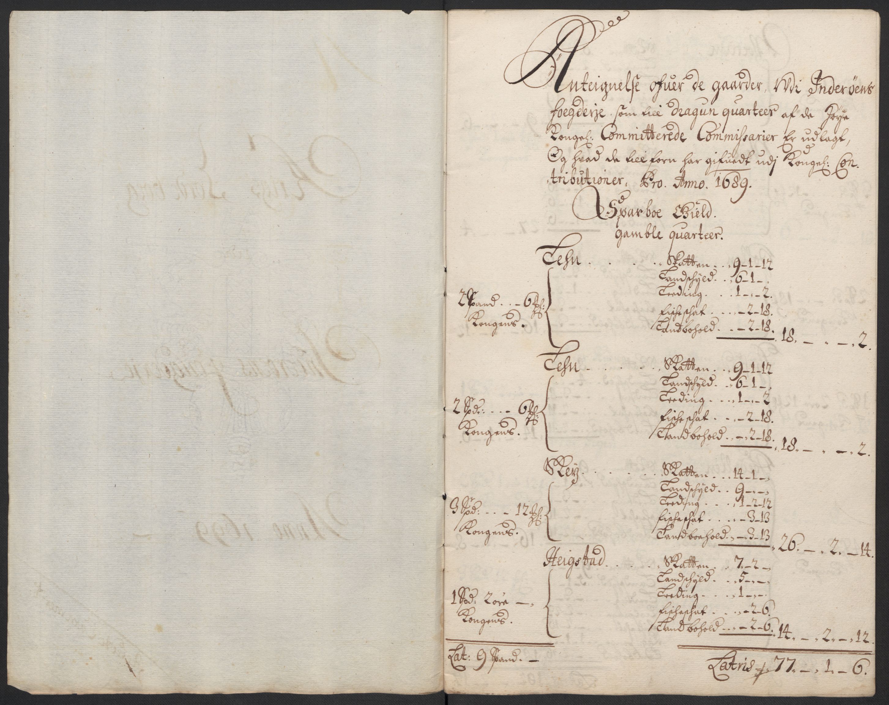 Rentekammeret inntil 1814, Reviderte regnskaper, Fogderegnskap, RA/EA-4092/R63/L4310: Fogderegnskap Inderøy, 1698-1699, p. 362