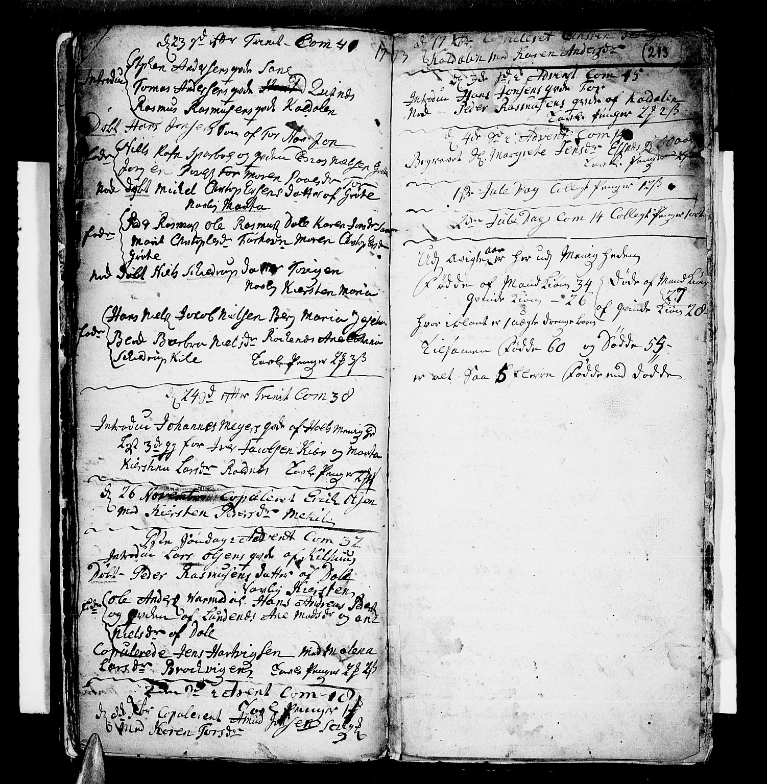Trondenes sokneprestkontor, SATØ/S-1319/H/Ha/L0001kirke: Parish register (official) no. 1, 1744-1777, p. 213