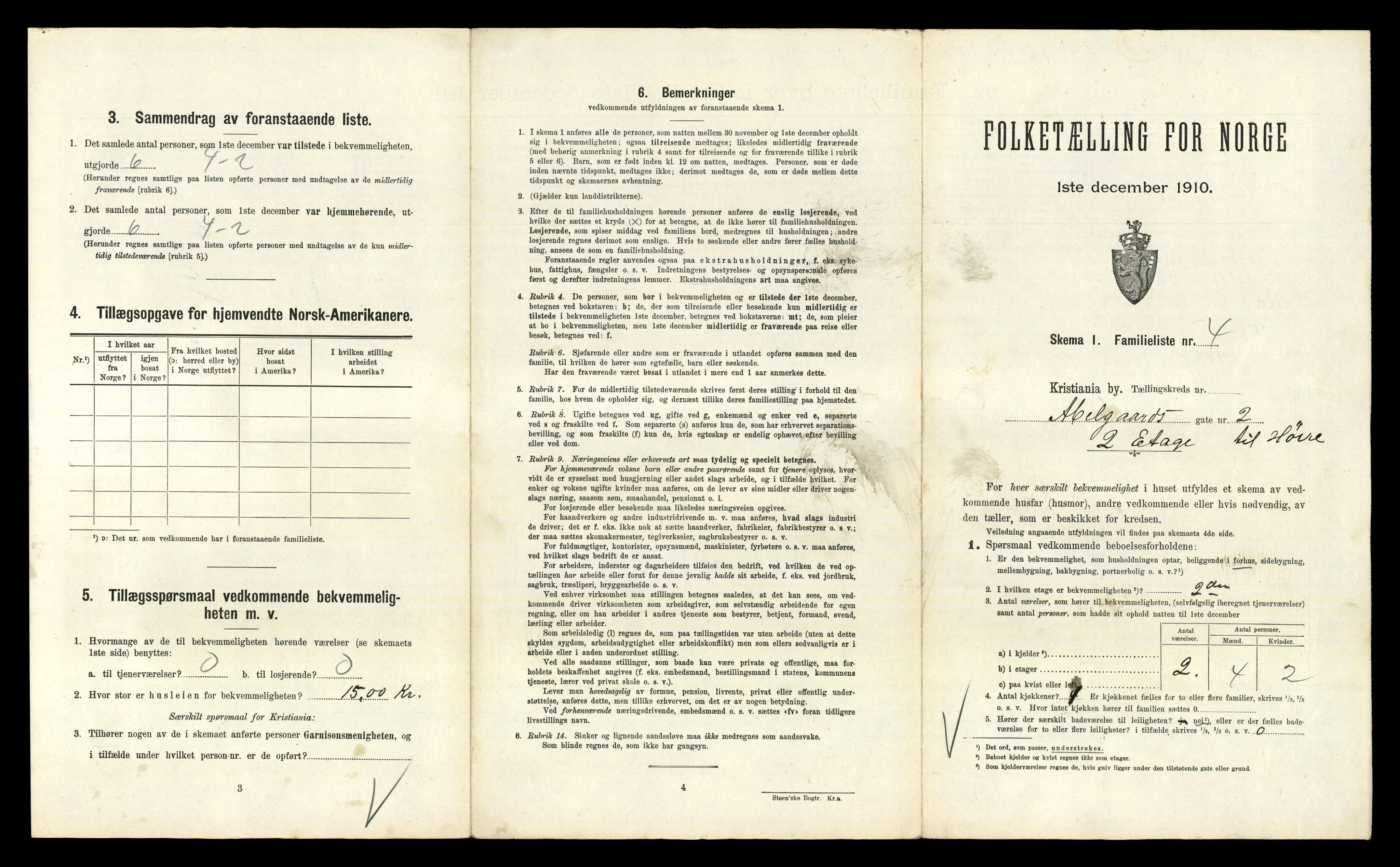 RA, 1910 census for Kristiania, 1910, p. 2095