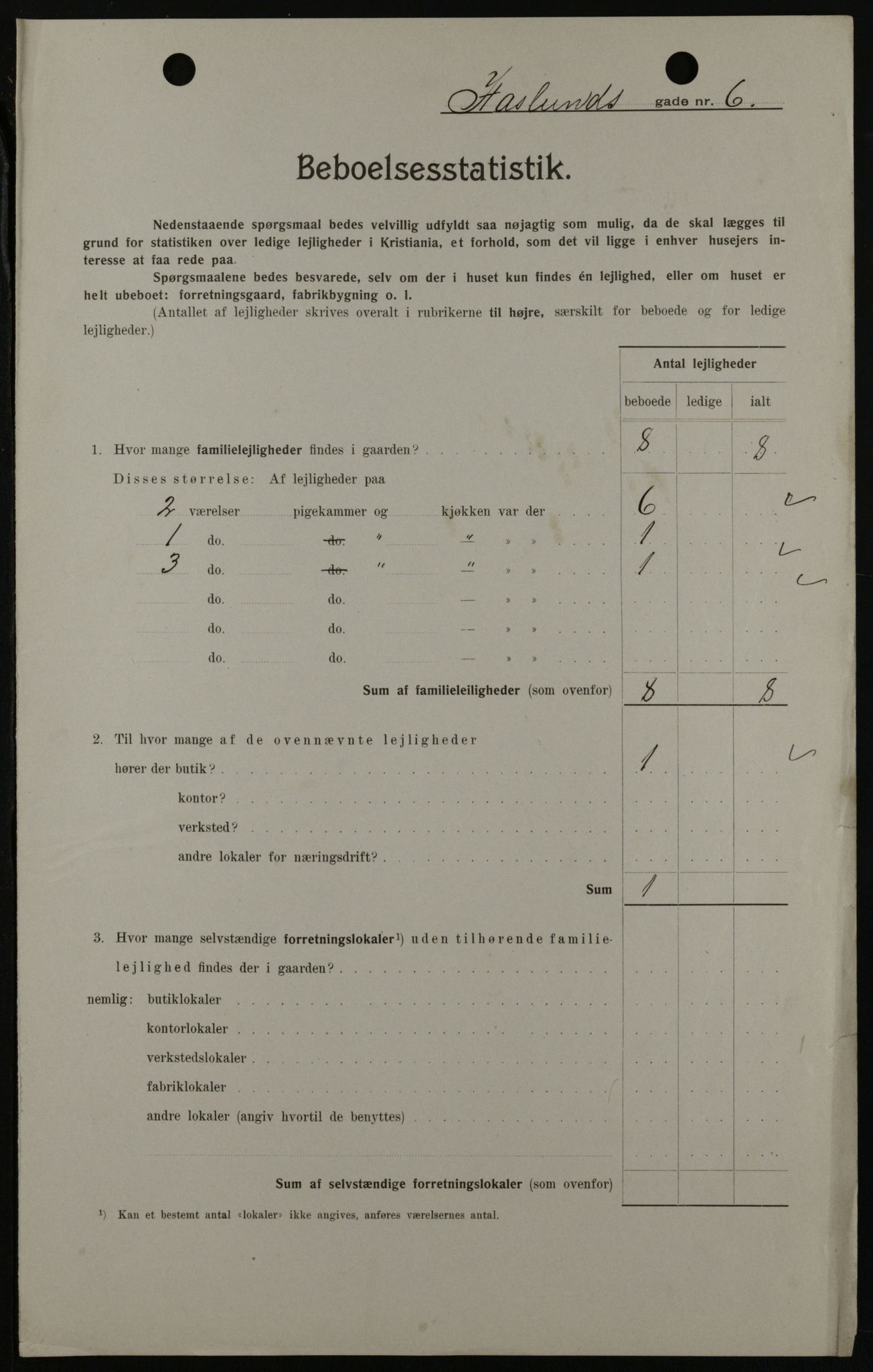 OBA, Municipal Census 1908 for Kristiania, 1908, p. 24193