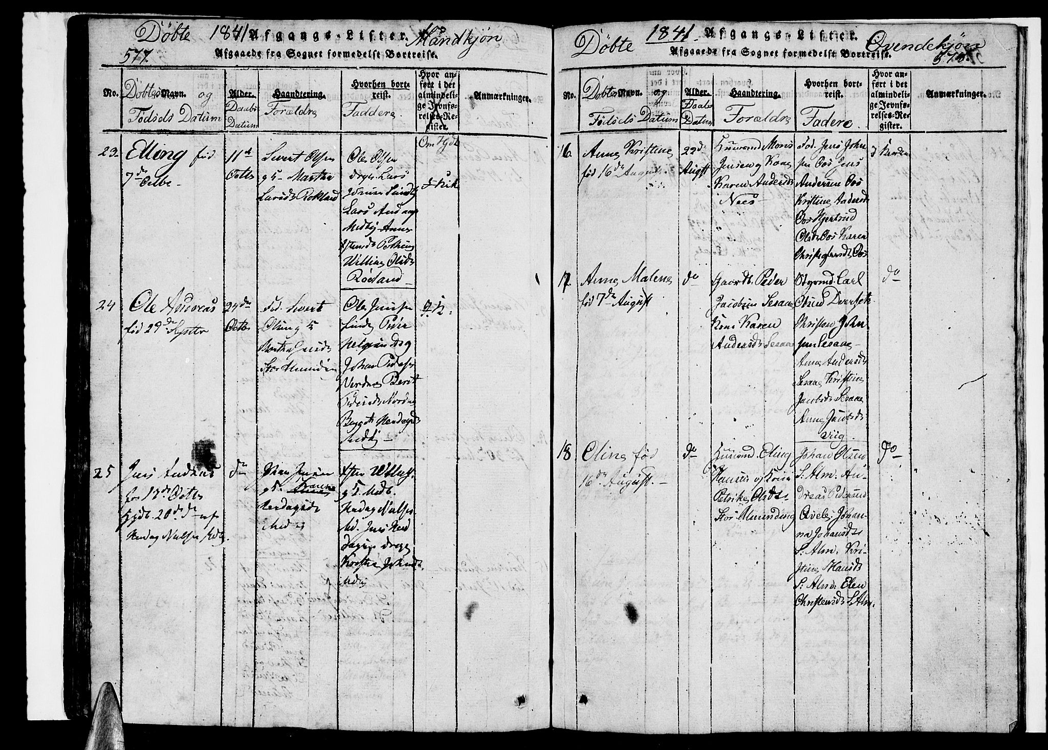 Ministerialprotokoller, klokkerbøker og fødselsregistre - Nordland, AV/SAT-A-1459/847/L0676: Parish register (copy) no. 847C04, 1821-1853, p. 577-578