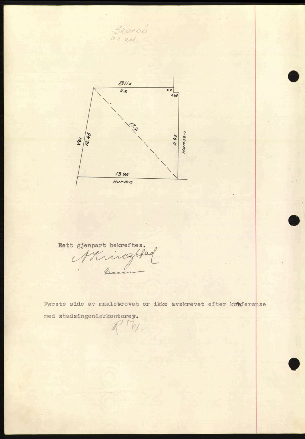 Ålesund byfogd, AV/SAT-A-4384: Mortgage book no. 34 II, 1938-1940, Diary no: : 1371/1938