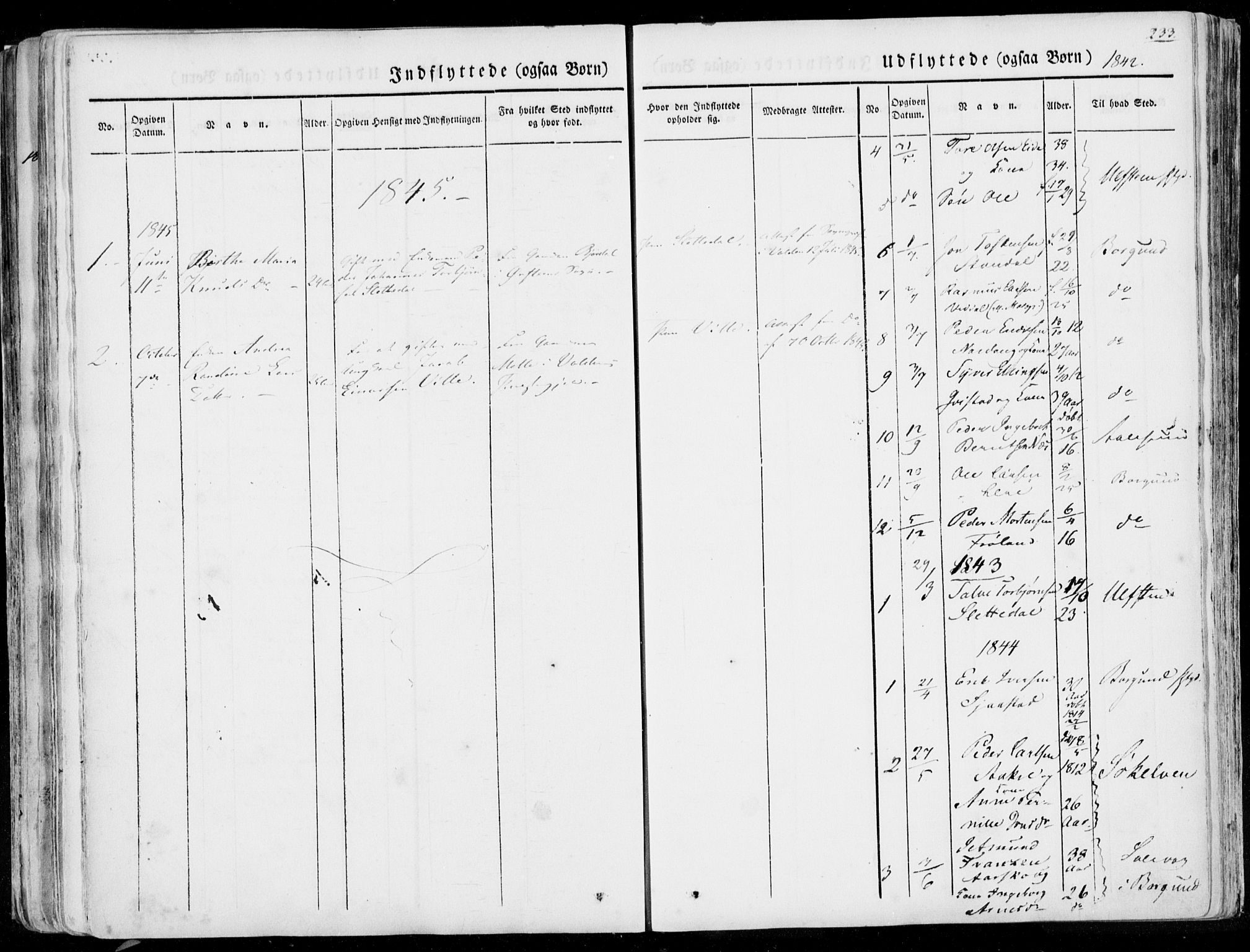 Ministerialprotokoller, klokkerbøker og fødselsregistre - Møre og Romsdal, AV/SAT-A-1454/515/L0208: Parish register (official) no. 515A04, 1830-1846, p. 233