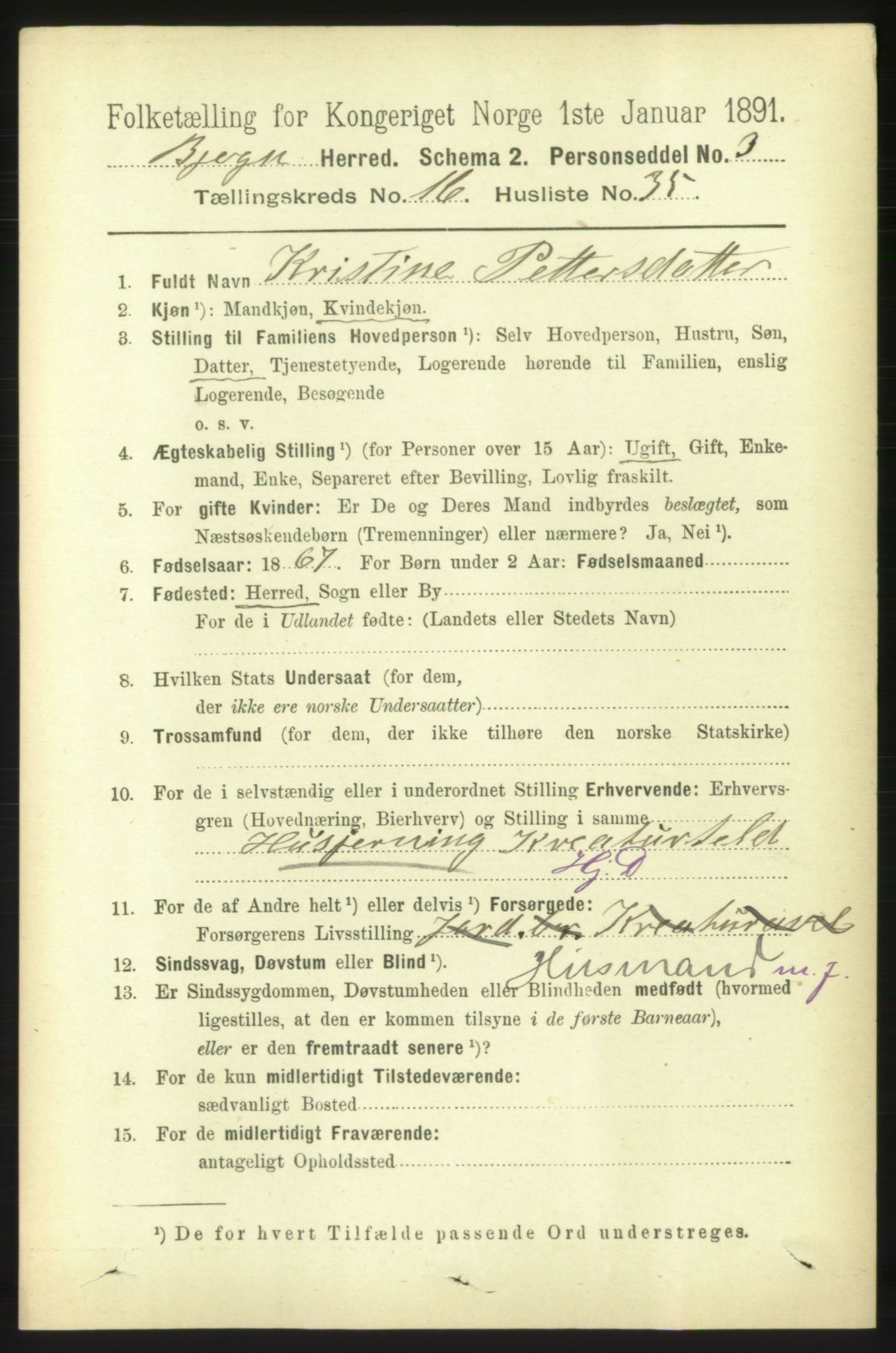 RA, 1891 census for 1627 Bjugn, 1891, p. 4659