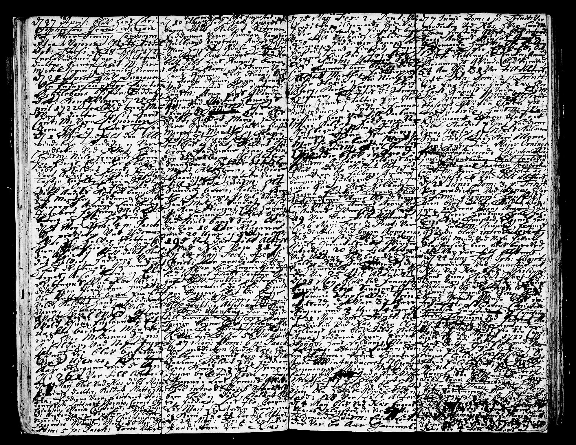 Nes prestekontor Kirkebøker, AV/SAO-A-10410/F/Fa/L0002: Parish register (official) no. I 2, 1717-1734, p. 58-59