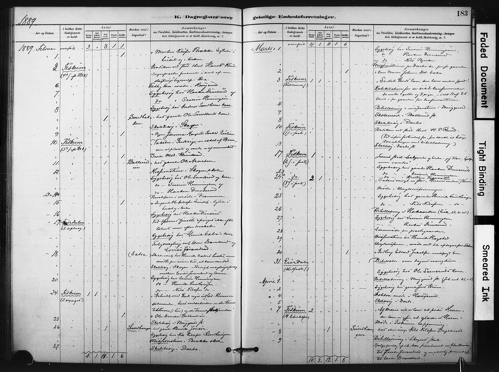Fiskum kirkebøker, SAKO/A-15/F/Fa/L0002: Parish register (official) no. 2, 1878-1890, p. 183
