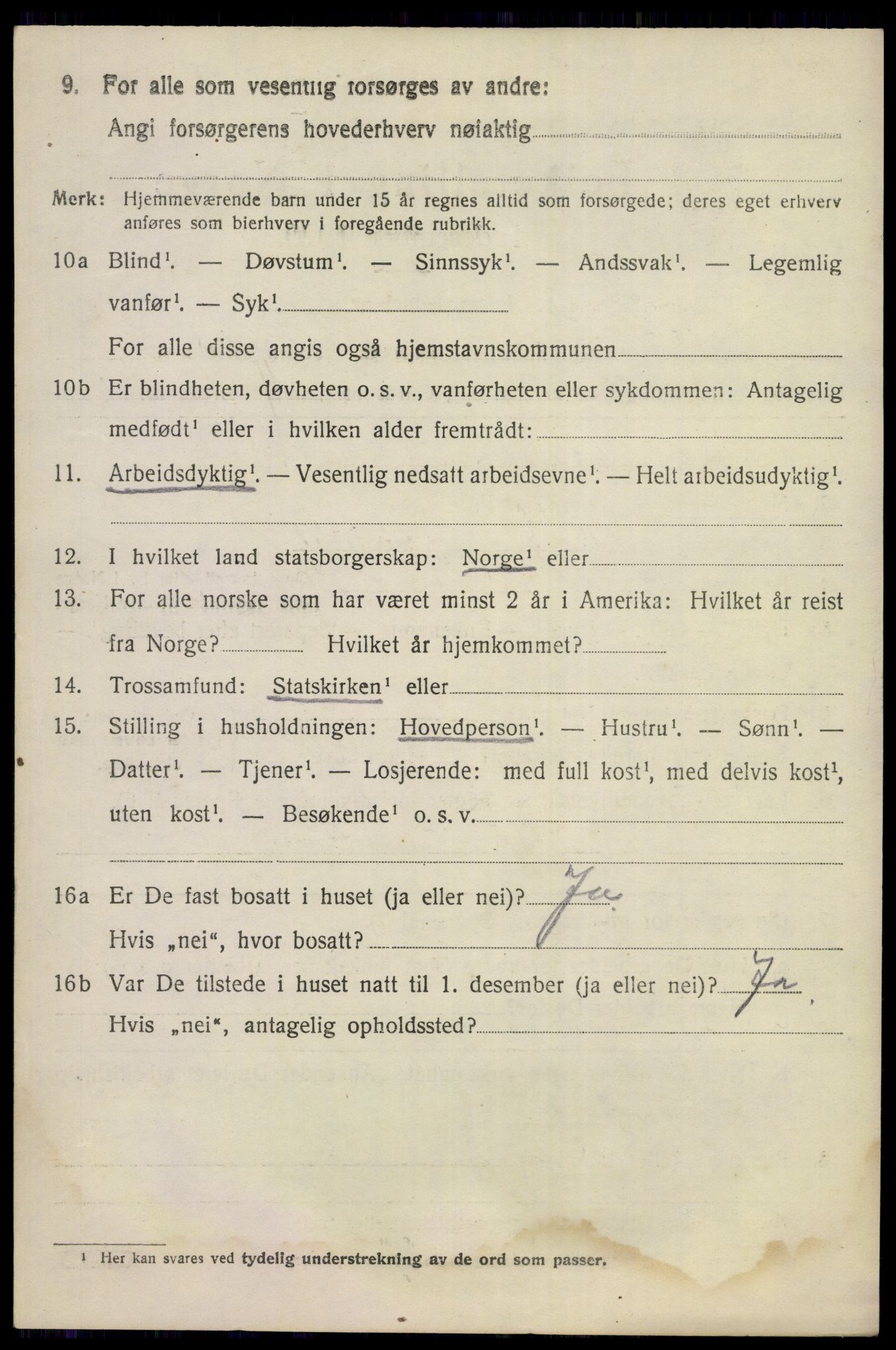 SAKO, 1920 census for Flå, 1920, p. 654