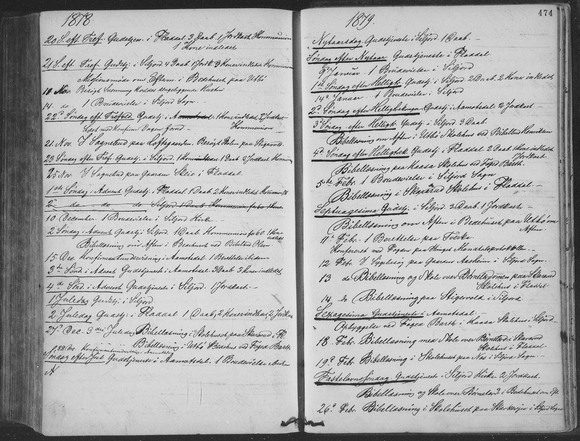 Seljord kirkebøker, SAKO/A-20/F/Fa/L0014: Parish register (official) no. I 14, 1877-1886, p. 474