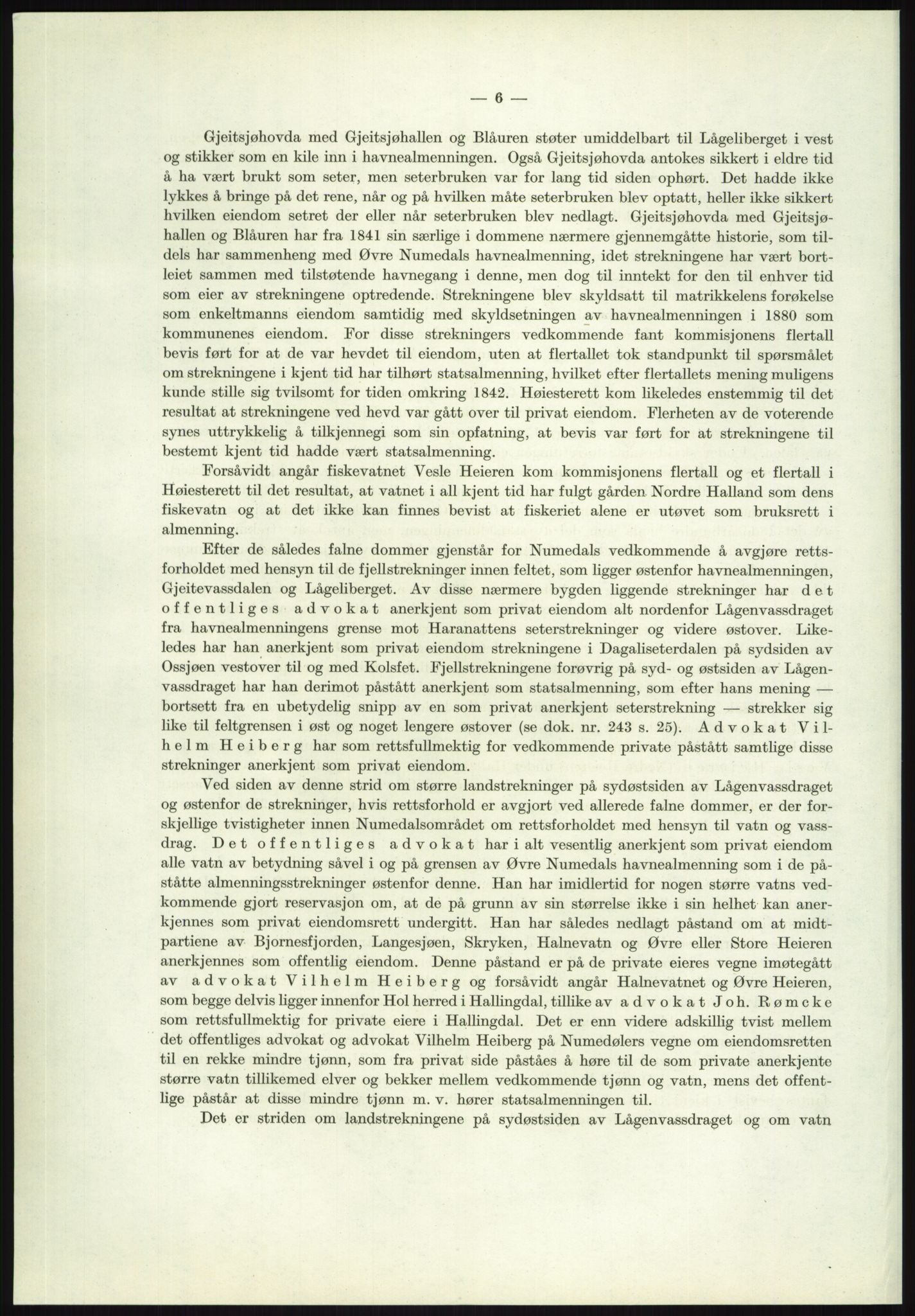 Høyfjellskommisjonen, AV/RA-S-1546/X/Xa/L0001: Nr. 1-33, 1909-1953, p. 988