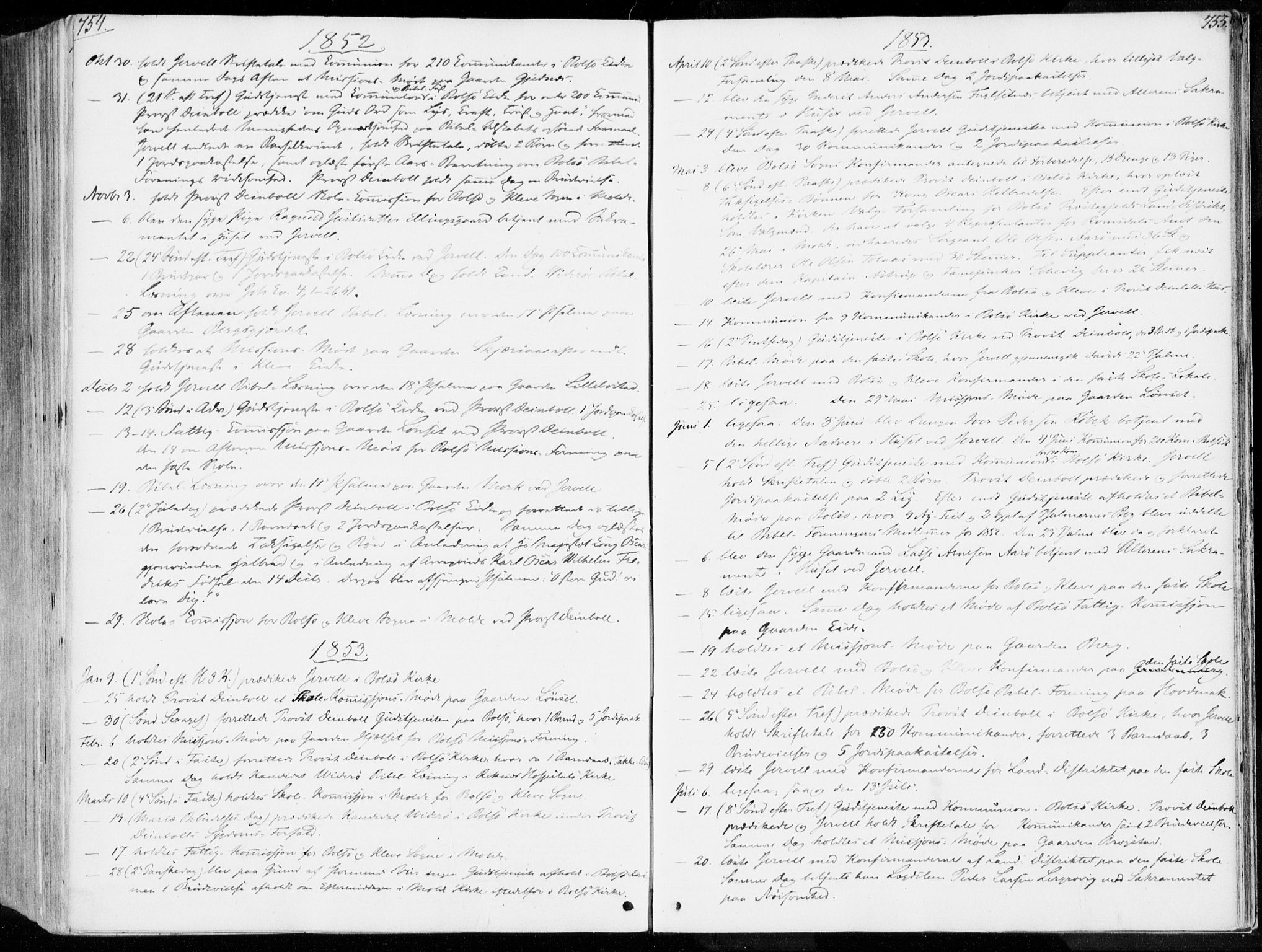 Ministerialprotokoller, klokkerbøker og fødselsregistre - Møre og Romsdal, AV/SAT-A-1454/555/L0653: Parish register (official) no. 555A04, 1843-1869, p. 754-755