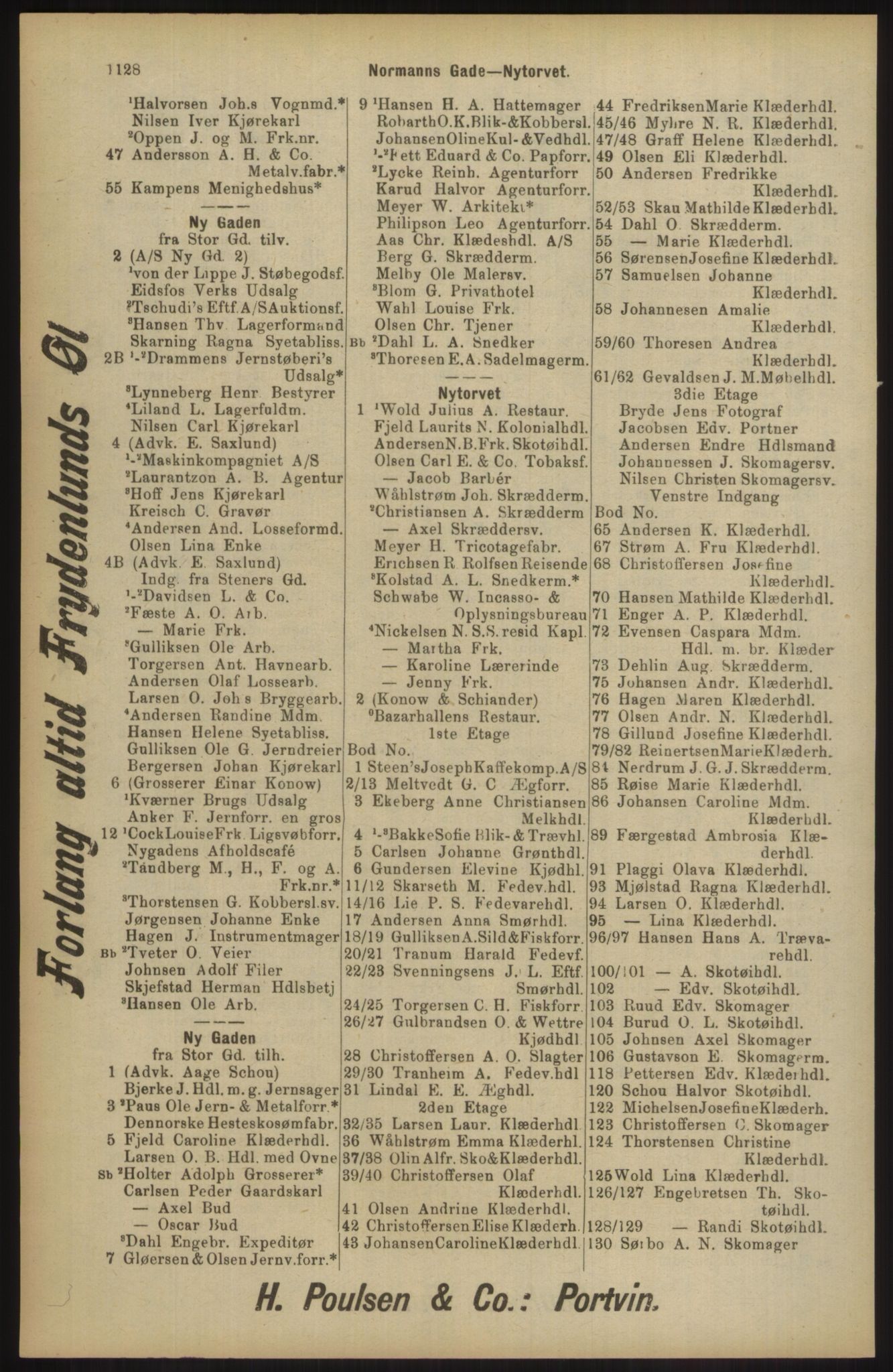 Kristiania/Oslo adressebok, PUBL/-, 1904, p. 1128