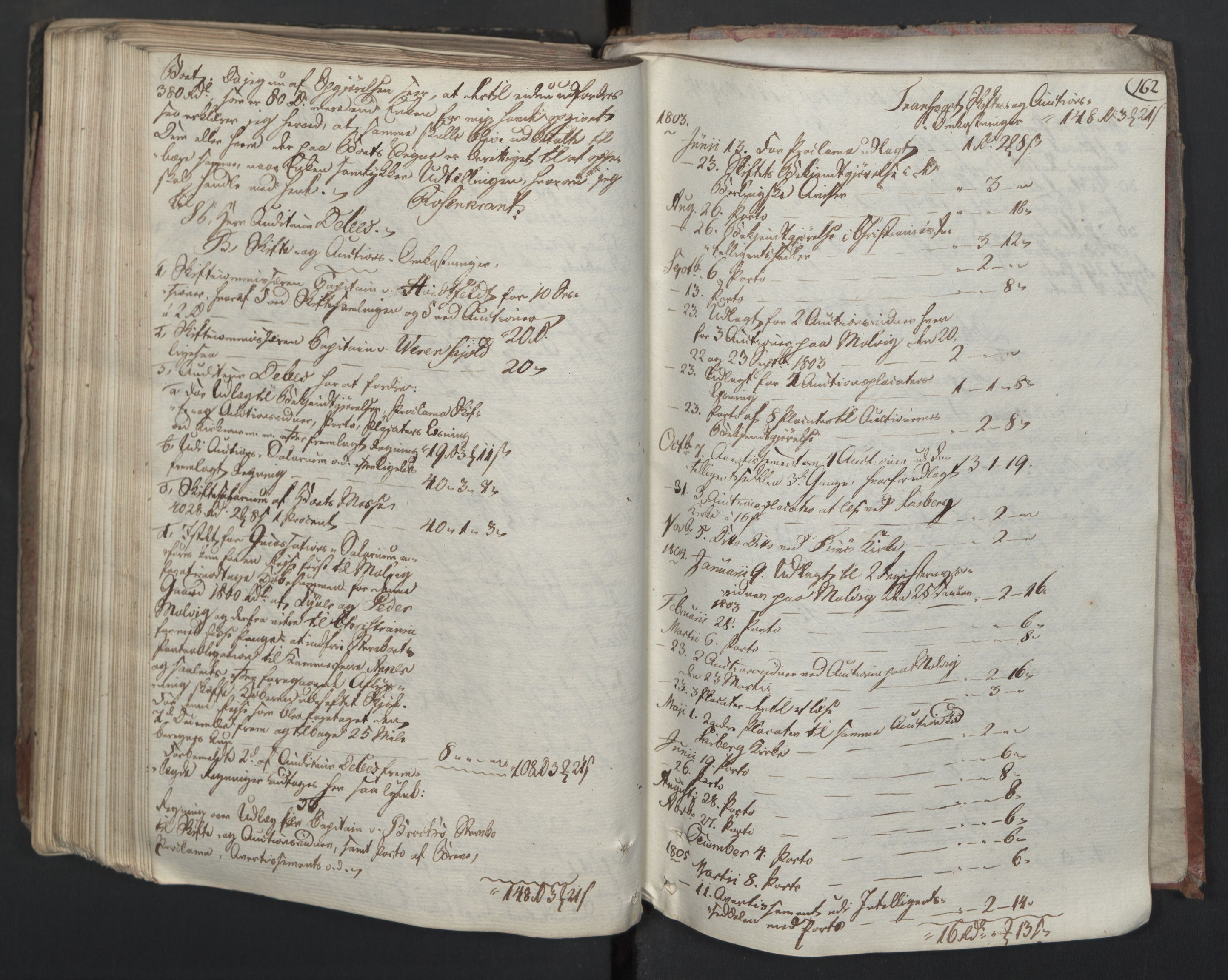 Forsvaret, Generalauditøren, RA/RAFA-1772/F/Fj/Fjc/L0009: Skifteprotokol for det søndenfjeldske inf. reg.s nationale batailloner, 1789-1807, p. 161b-162a