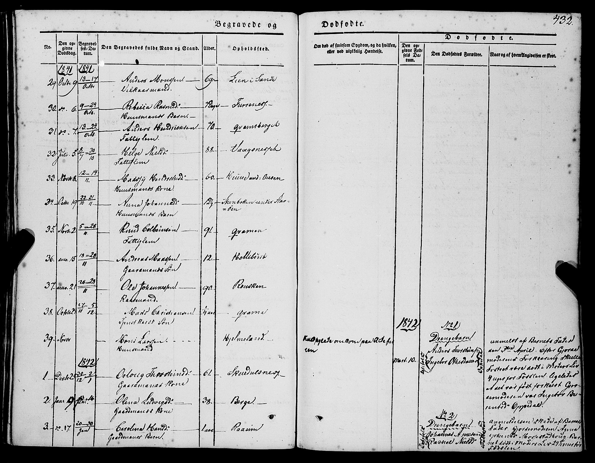 Gaular sokneprestembete, AV/SAB-A-80001/H/Haa: Parish register (official) no. A 4II, 1841-1859, p. 432