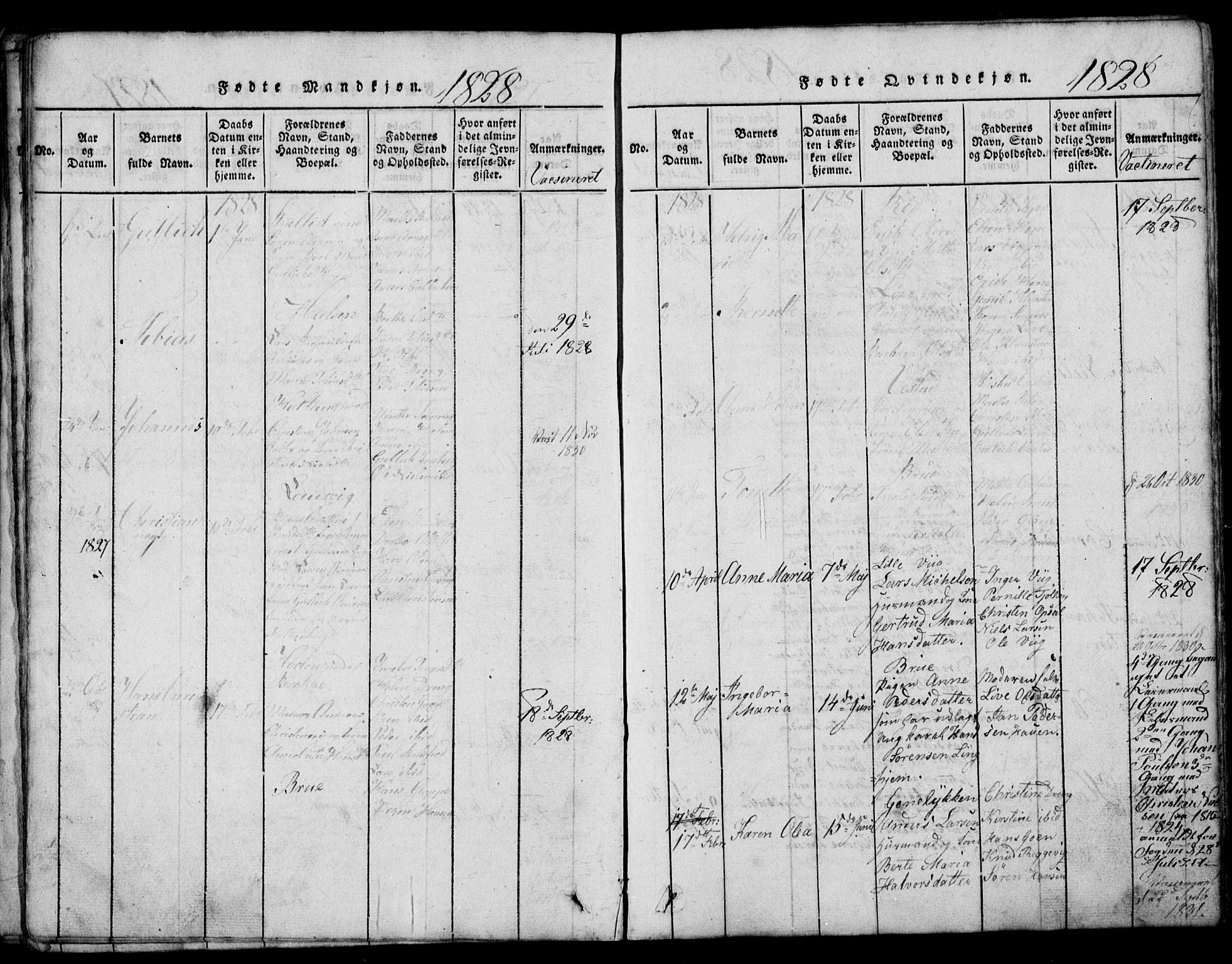 Tjølling kirkebøker, AV/SAKO-A-60/G/Ga/L0001: Parish register (copy) no. 1, 1814-1835, p. 128