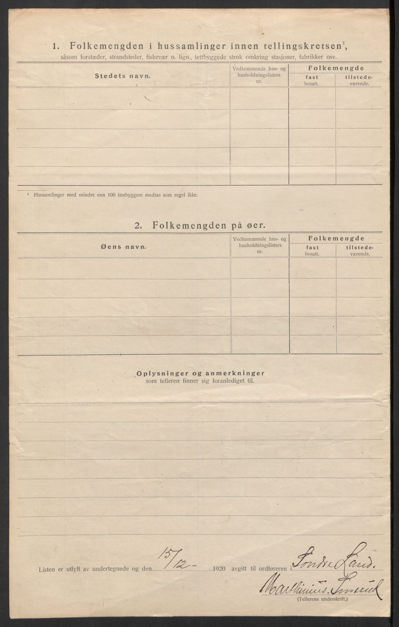 SAH, 1920 census for Søndre Land, 1920, p. 32