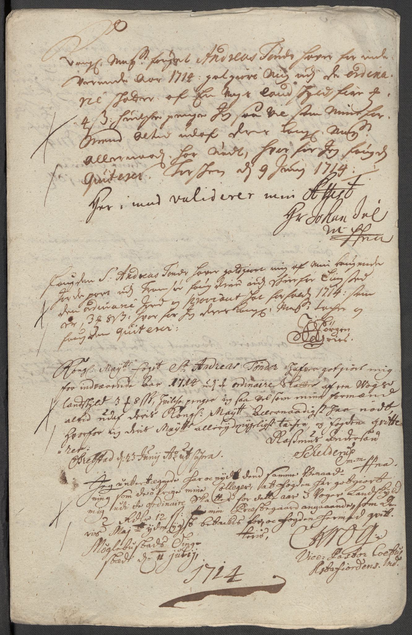 Rentekammeret inntil 1814, Reviderte regnskaper, Fogderegnskap, AV/RA-EA-4092/R68/L4760: Fogderegnskap Senja og Troms, 1714, p. 299