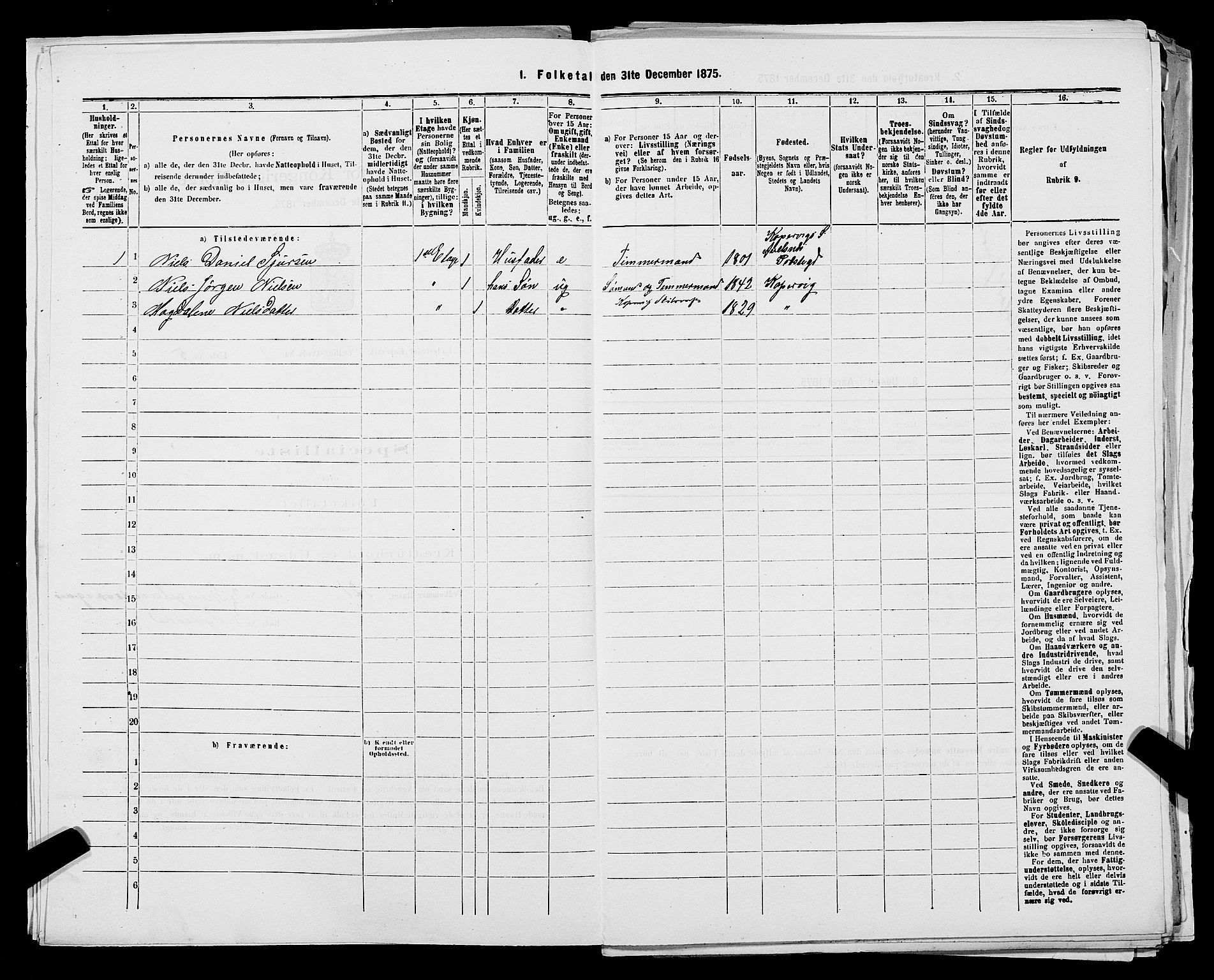 SAST, 1875 census for 1105B Avaldsnes/Kopervik, 1875, p. 11