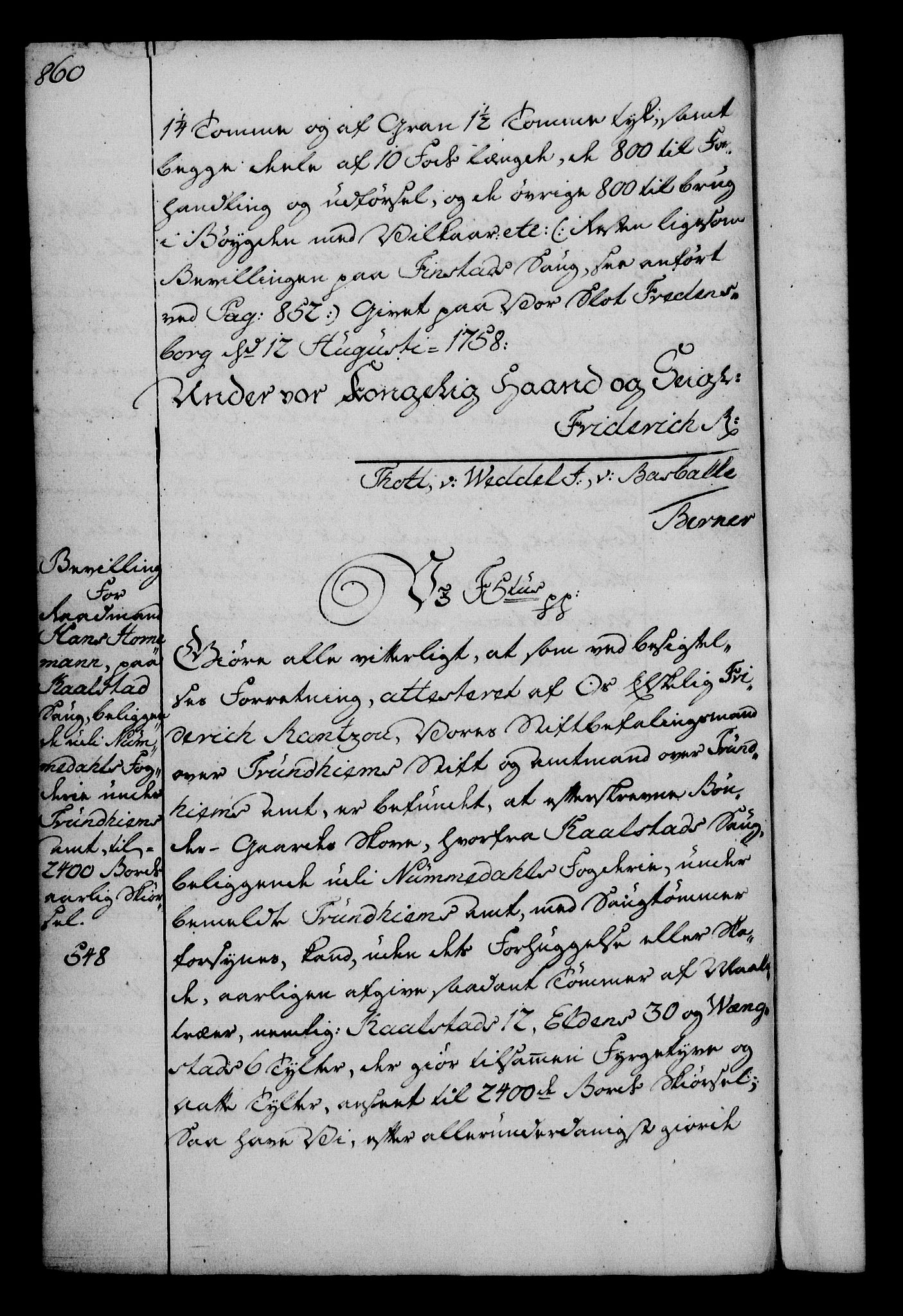 Rentekammeret, Kammerkanselliet, AV/RA-EA-3111/G/Gg/Gga/L0006: Norsk ekspedisjonsprotokoll med register (merket RK 53.6), 1749-1759, p. 860