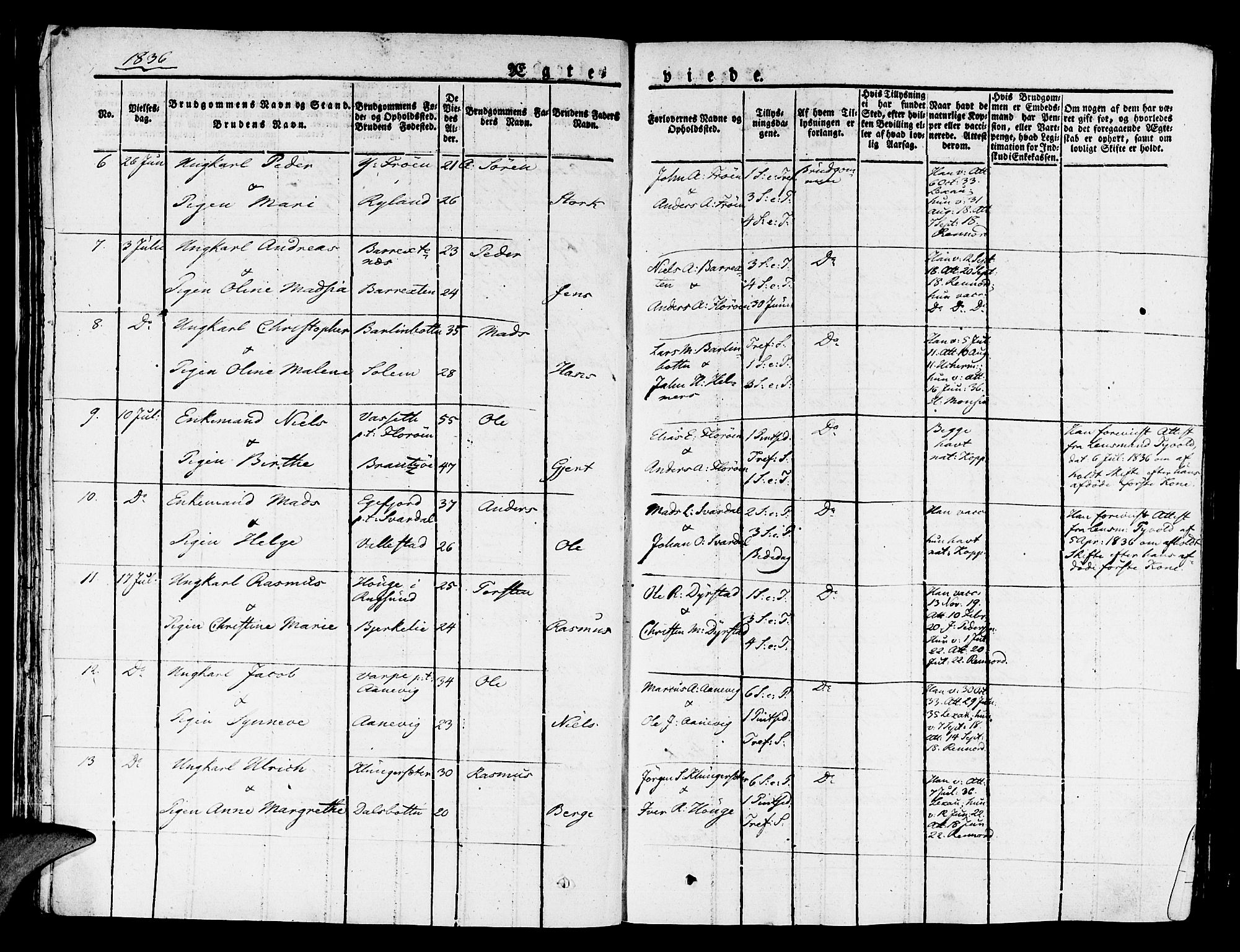 Kinn sokneprestembete, AV/SAB-A-80801/H/Haa/Haaa/L0004/0002: Parish register (official) no. A 4II, 1822-1840, p. 51