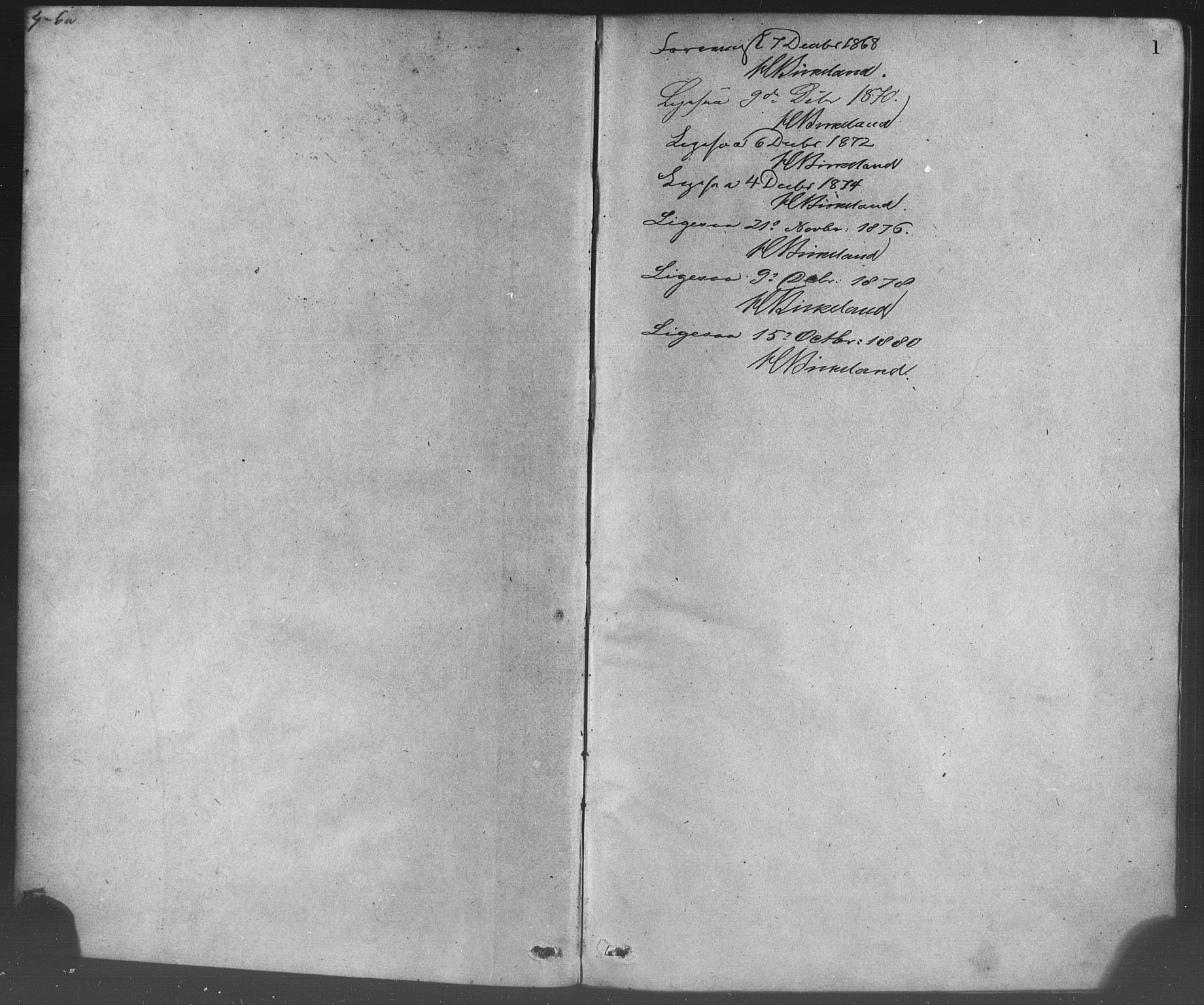 Korskirken sokneprestembete, SAB/A-76101/H/Haa/L0028: Parish register (official) no. C 4, 1868-1879, p. 1