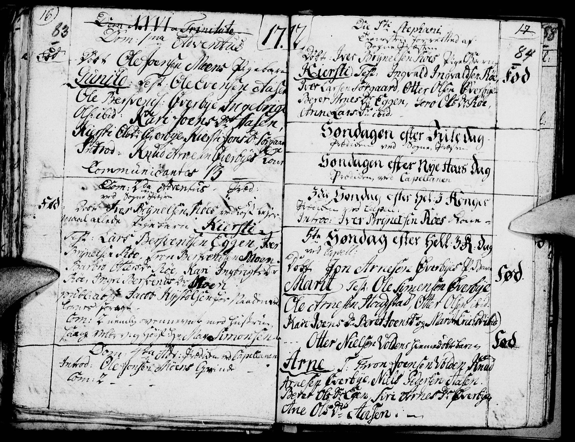 Tynset prestekontor, SAH/PREST-058/H/Ha/Haa/L0005: Parish register (official) no. 5, 1761-1776, p. 83-84