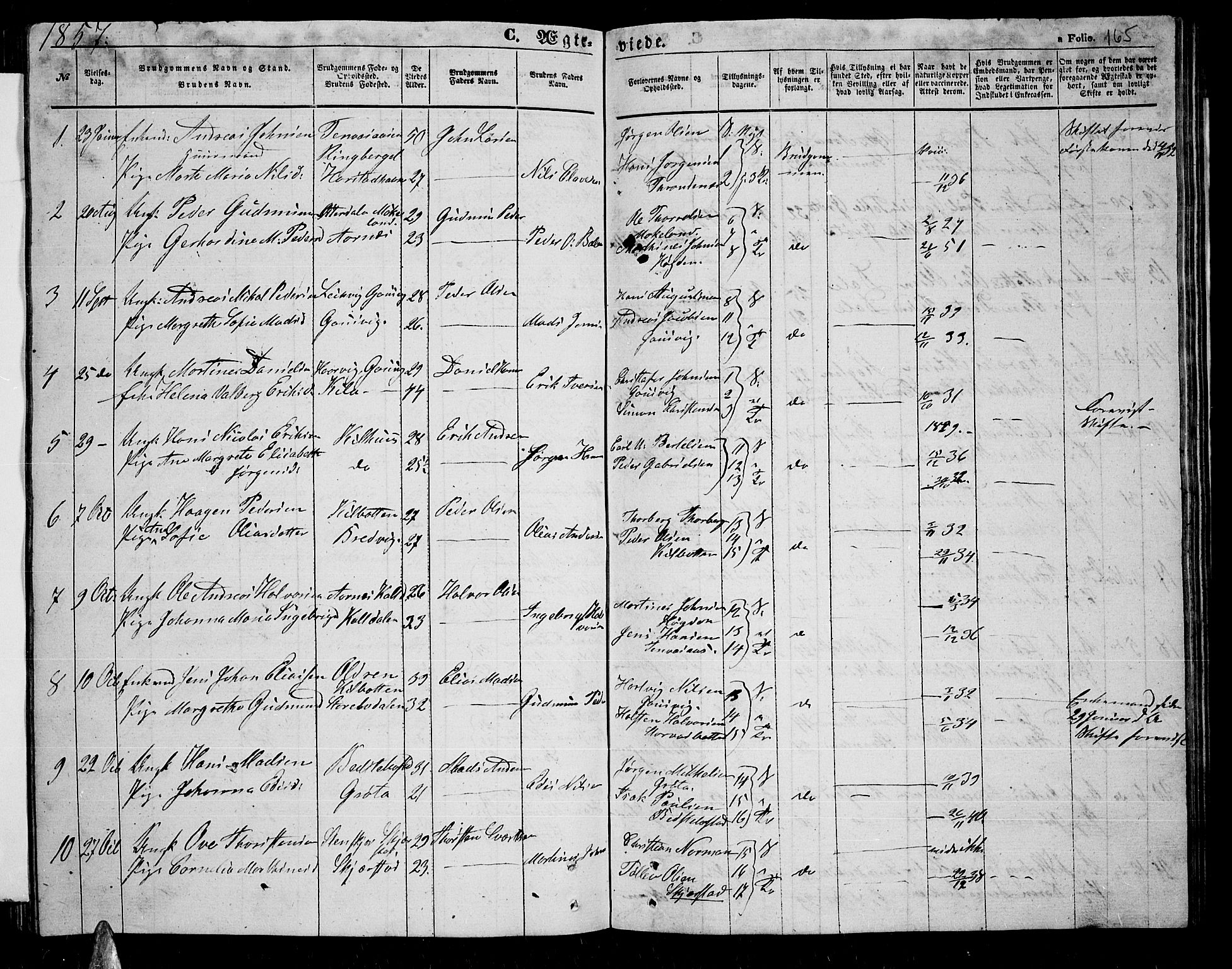Trondenes sokneprestkontor, SATØ/S-1319/H/Hb/L0007klokker: Parish register (copy) no. 7, 1855-1862, p. 165