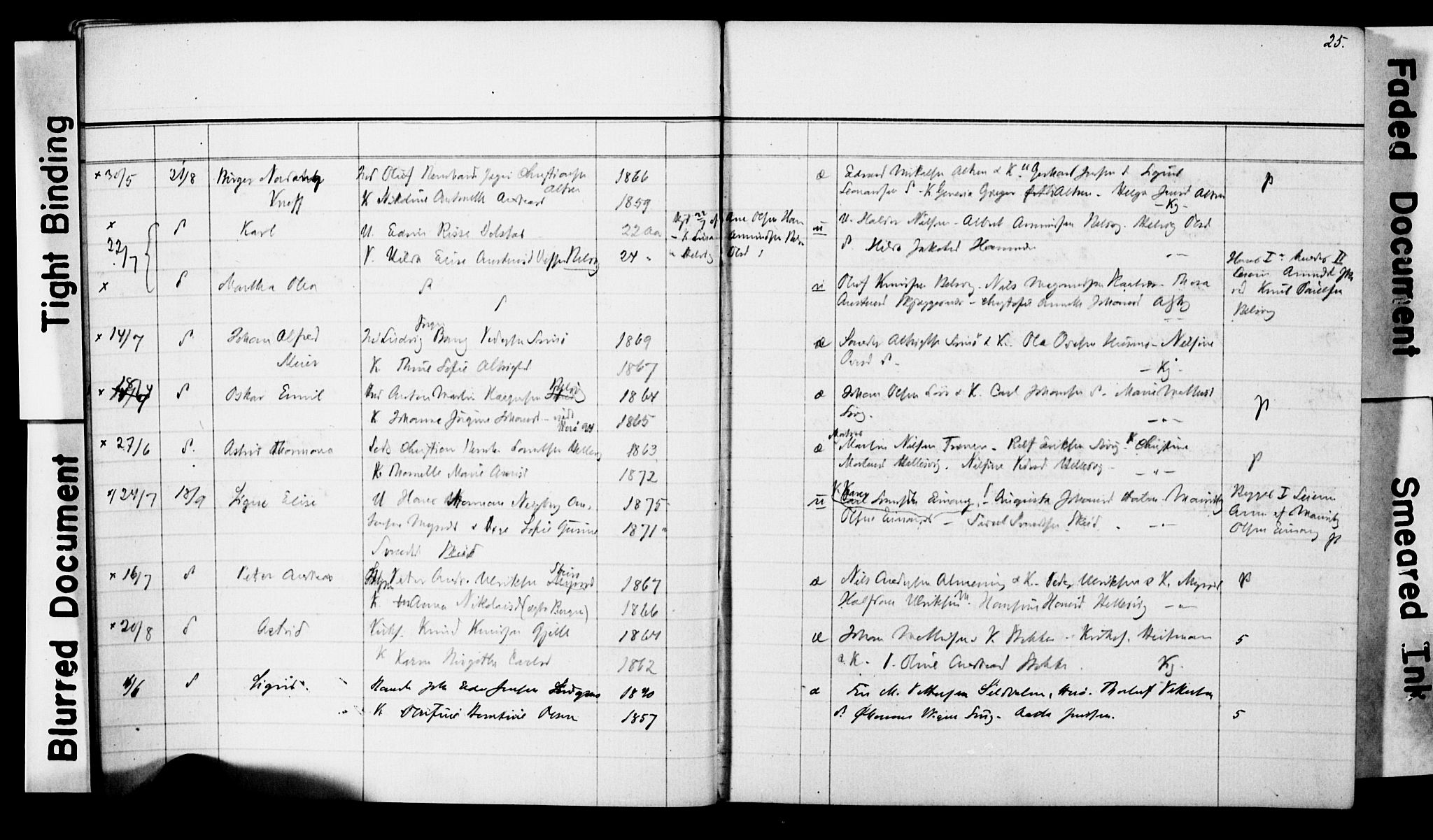 Ministerialprotokoller, klokkerbøker og fødselsregistre - Nordland, AV/SAT-A-1459/830/L0465: Parish register (copy) no. 830C07, 1891-1905, p. 25