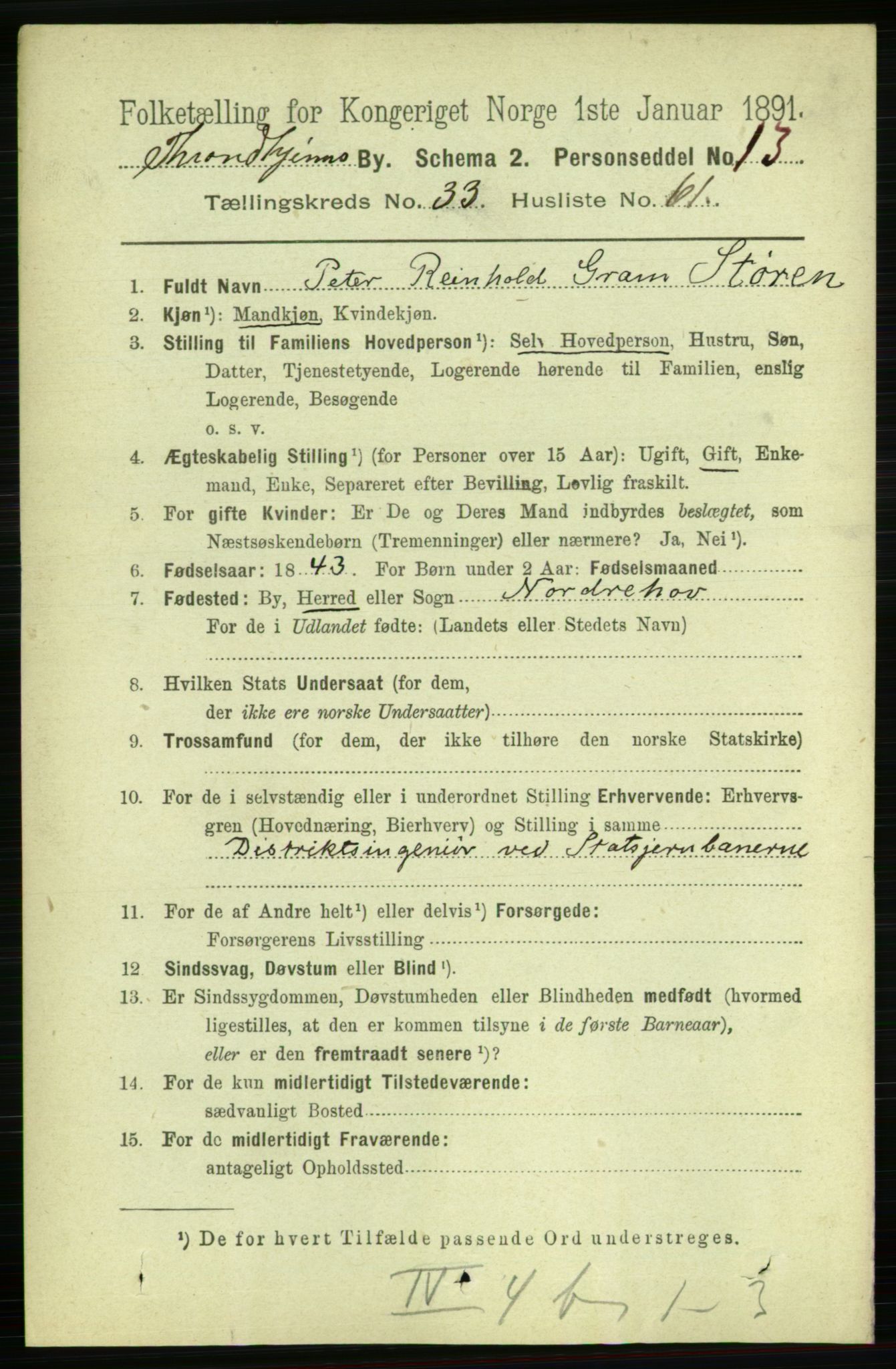 RA, 1891 census for 1601 Trondheim, 1891, p. 25682