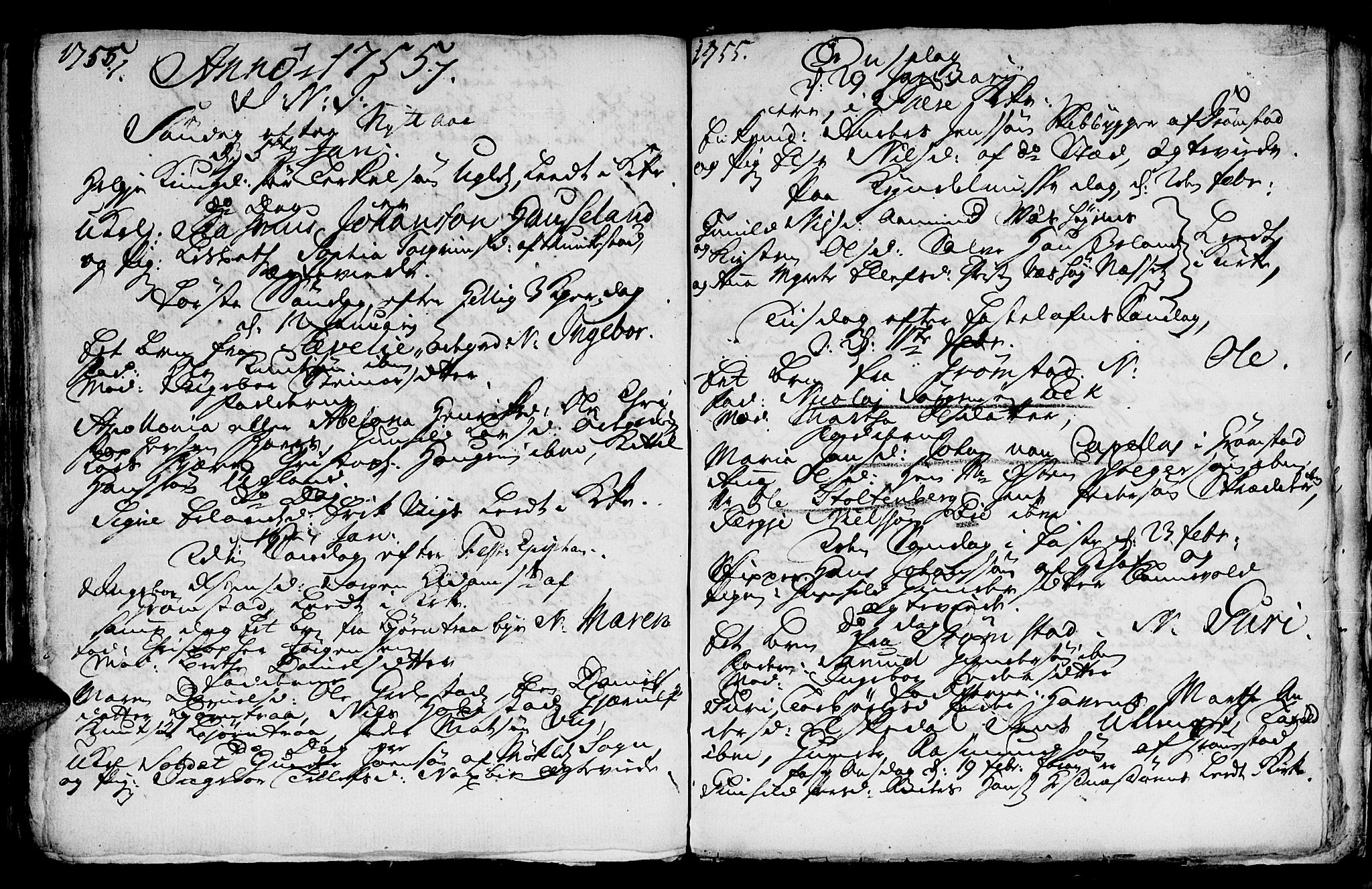 Fjære sokneprestkontor, SAK/1111-0011/F/Fb/L0002: Parish register (copy) no. B 2, 1751-1756, p. 114-115