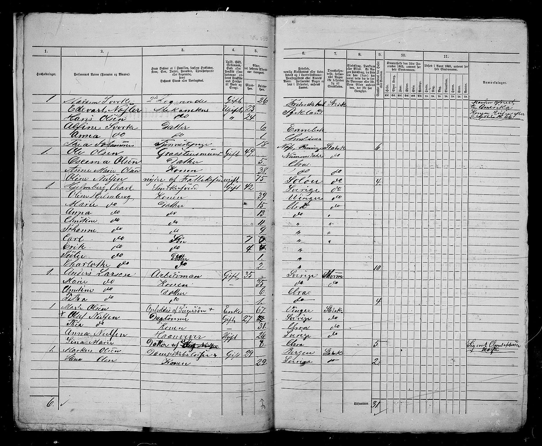 RA, 1865 census for Kristiania, 1865, p. 2273