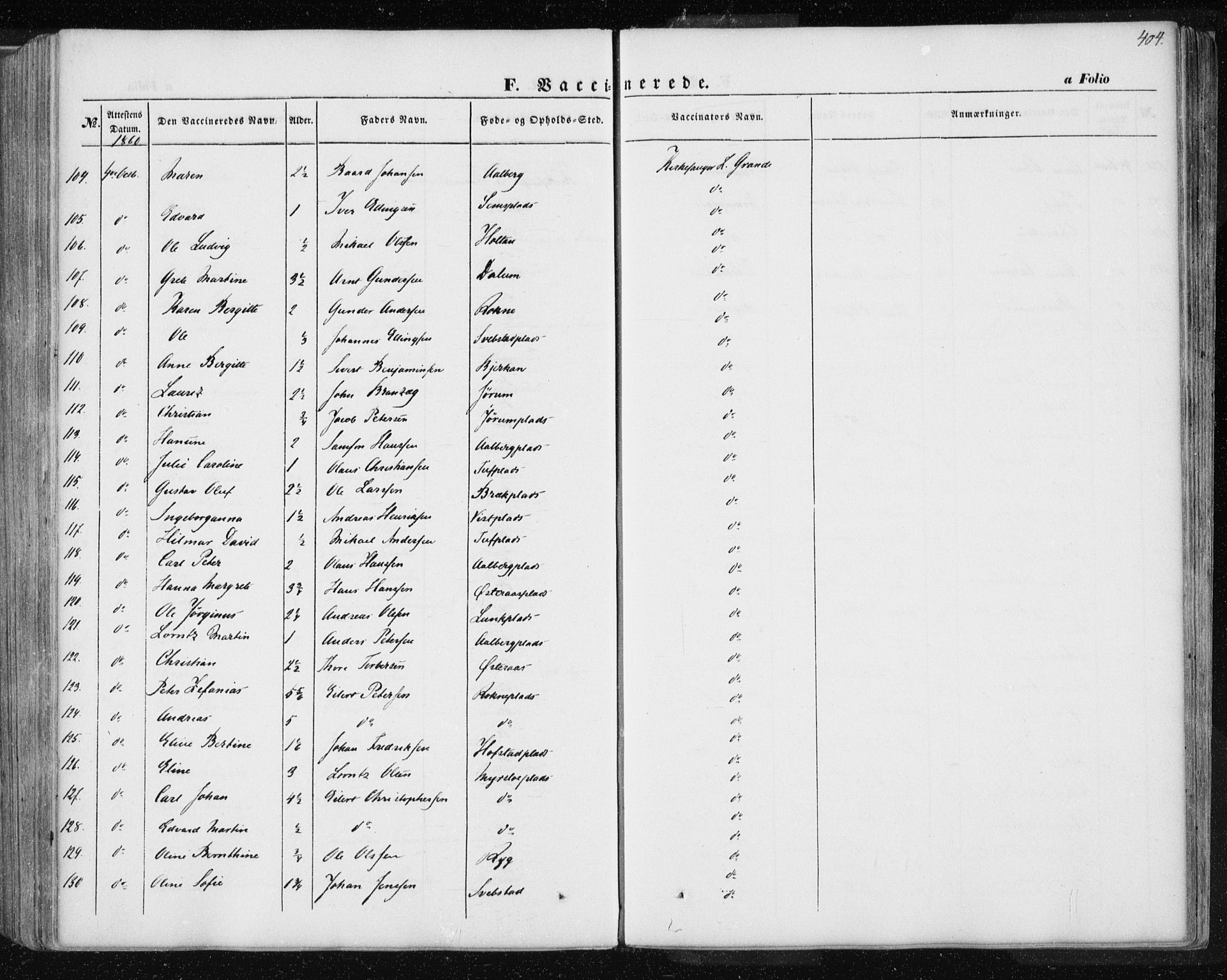 Ministerialprotokoller, klokkerbøker og fødselsregistre - Nord-Trøndelag, SAT/A-1458/735/L0342: Parish register (official) no. 735A07 /1, 1849-1862, p. 404