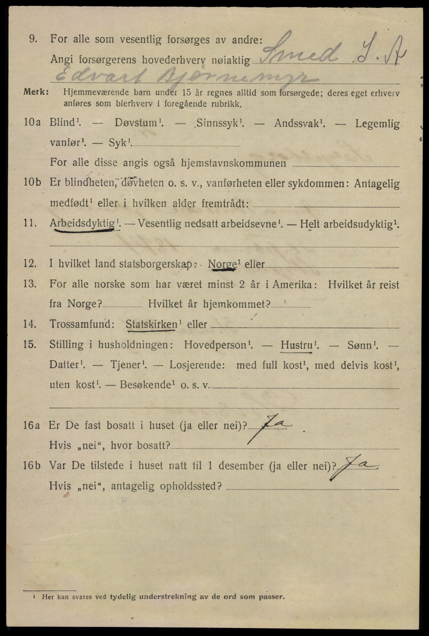 SAO, 1920 census for Sarpsborg, 1920, p. 19307